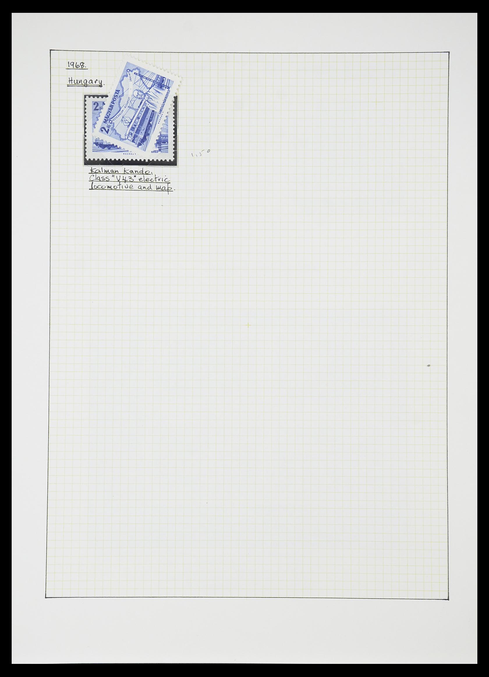 33755 0125 - Postzegelverzameling 33755 Motief treinen 1900-2010.