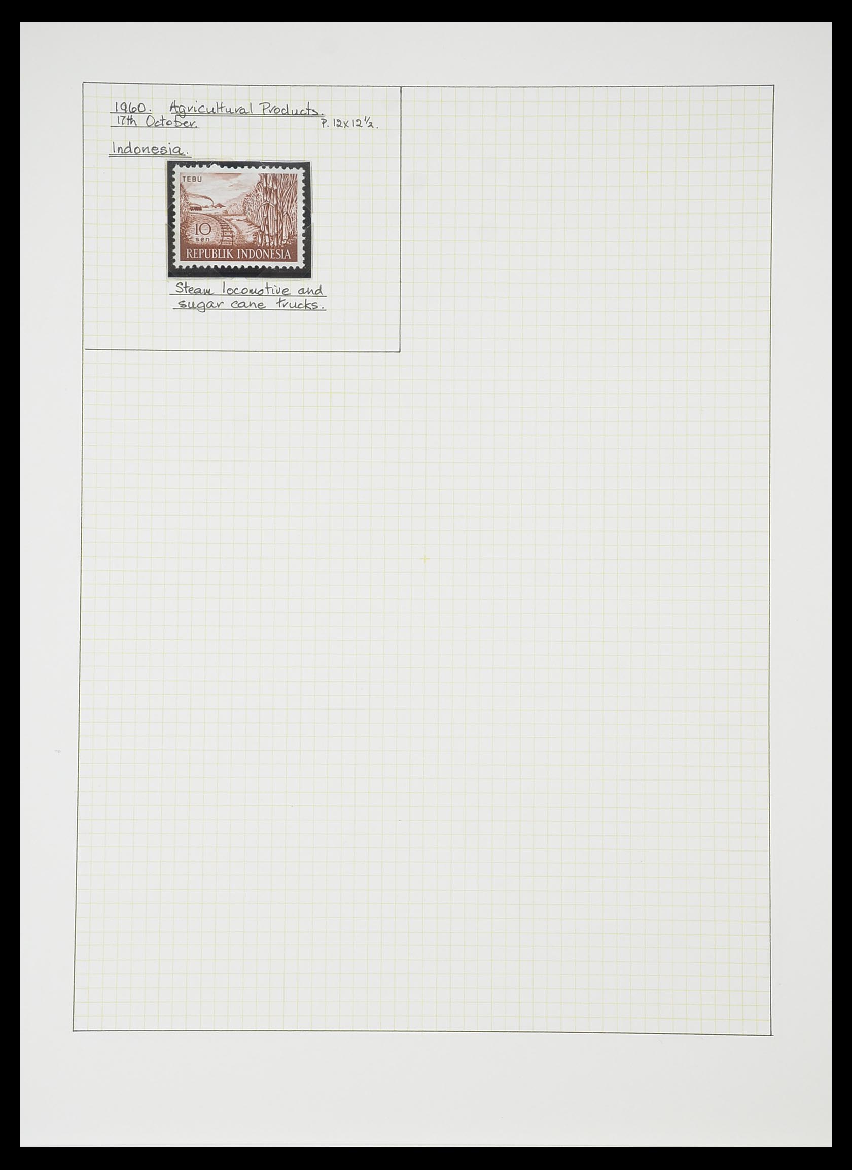 33755 0129 - Postzegelverzameling 33755 Motief treinen 1900-2010.