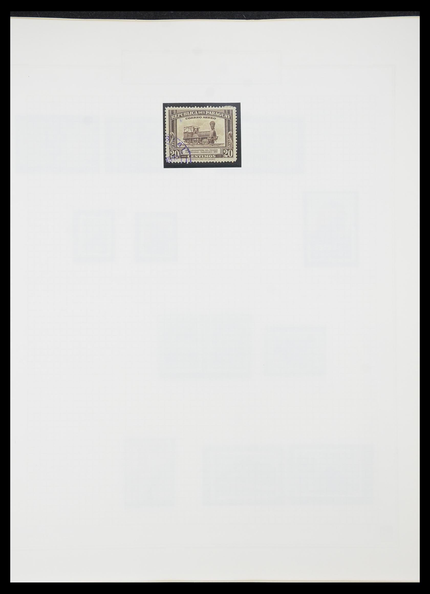 33755 0145 - Postzegelverzameling 33755 Motief treinen 1900-2010.