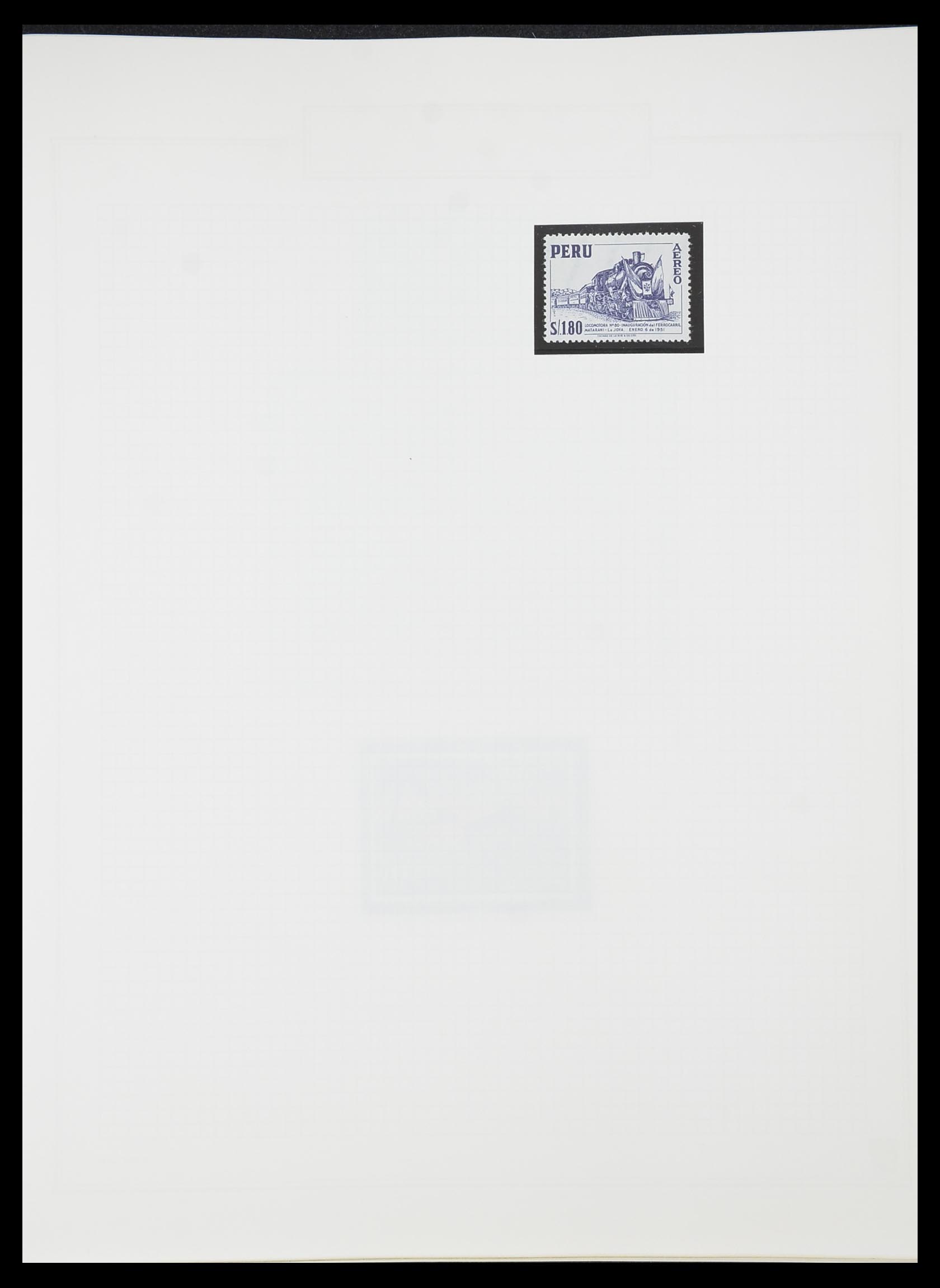 33755 0151 - Postzegelverzameling 33755 Motief treinen 1900-2010.
