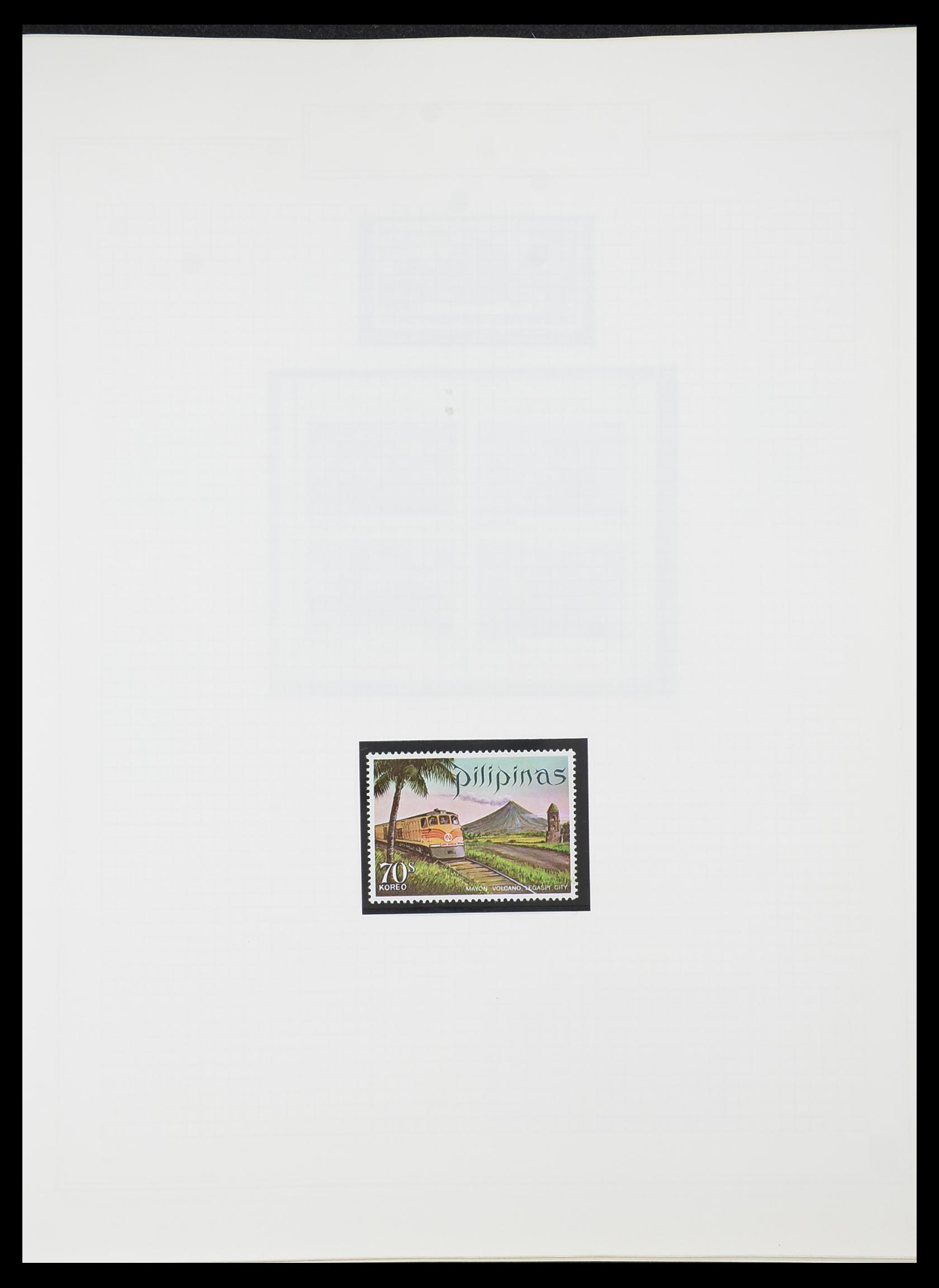 33755 0152 - Postzegelverzameling 33755 Motief treinen 1900-2010.