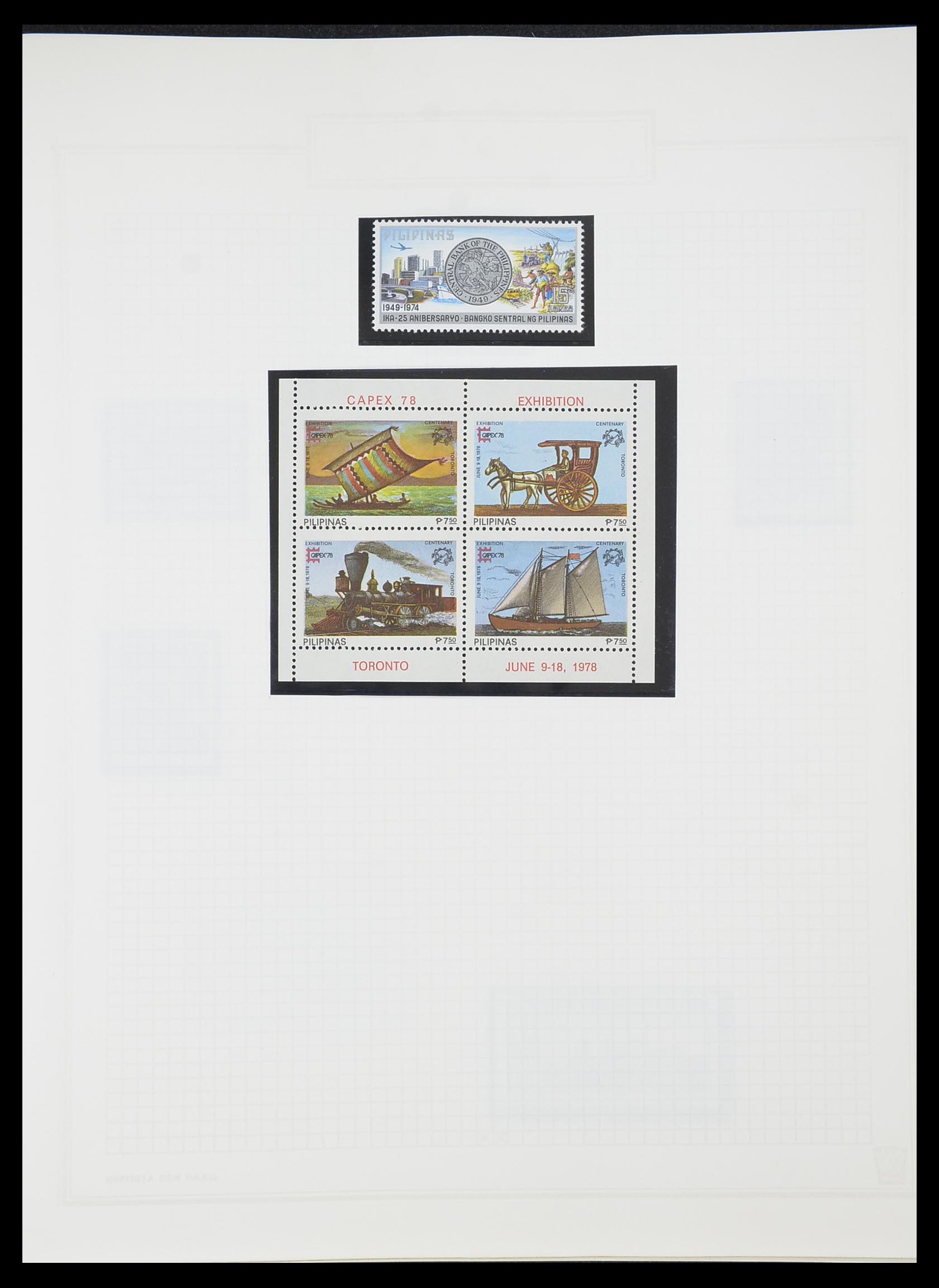 33755 0153 - Postzegelverzameling 33755 Motief treinen 1900-2010.