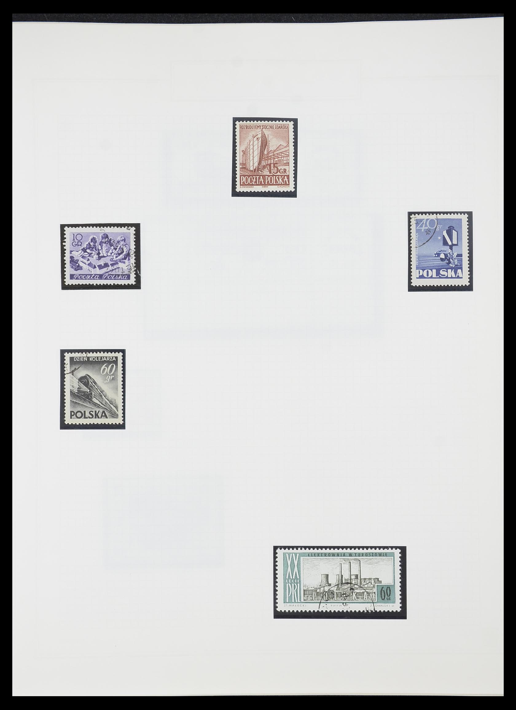 33755 0154 - Postzegelverzameling 33755 Motief treinen 1900-2010.