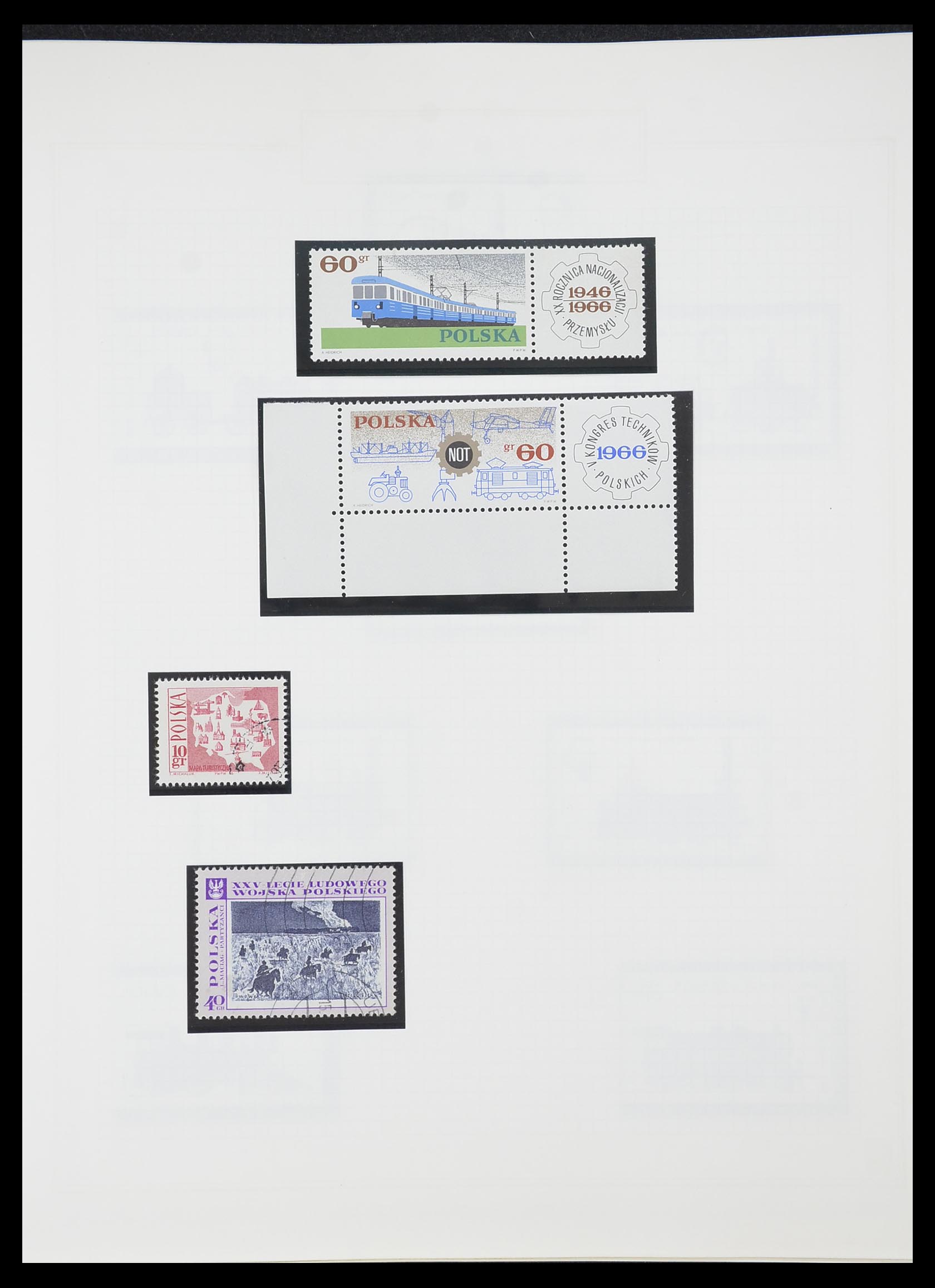 33755 0155 - Postzegelverzameling 33755 Motief treinen 1900-2010.