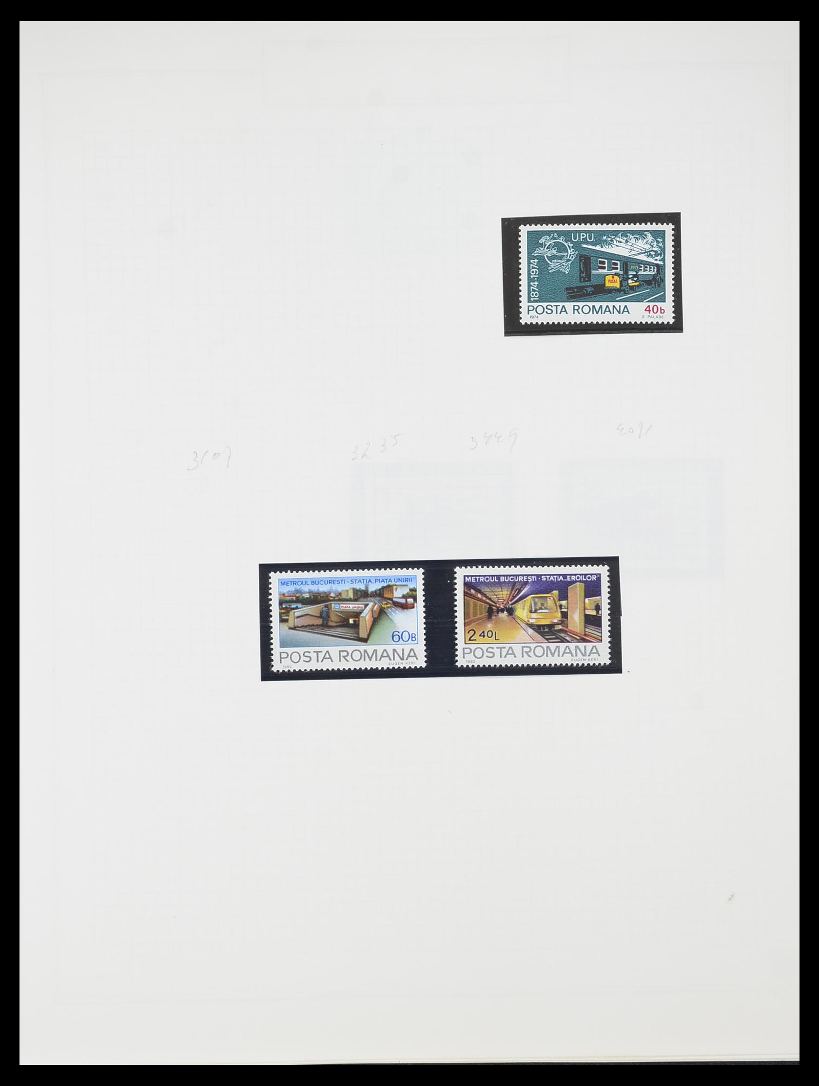 33755 0167 - Postzegelverzameling 33755 Motief treinen 1900-2010.
