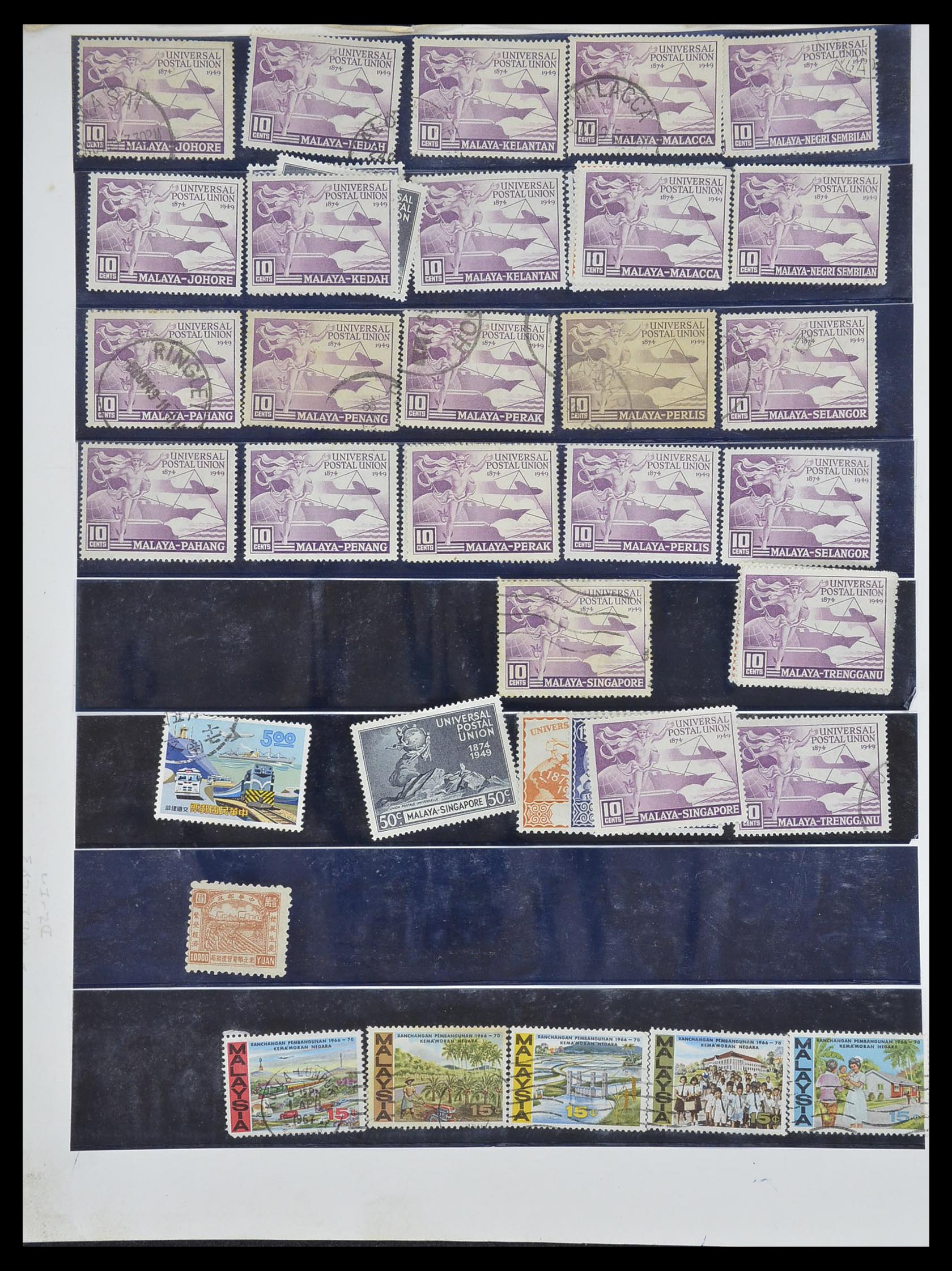 33755 2002 - Postzegelverzameling 33755 Motief treinen 1900-2010.