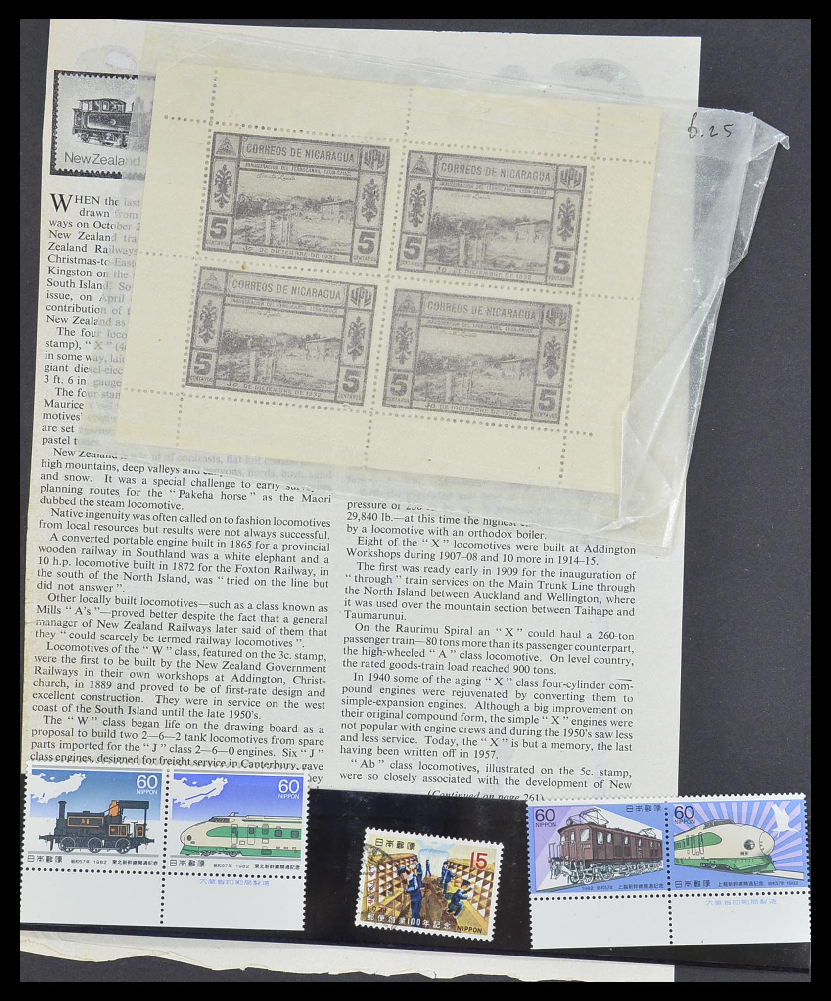 33755 2006 - Postzegelverzameling 33755 Motief treinen 1900-2010.