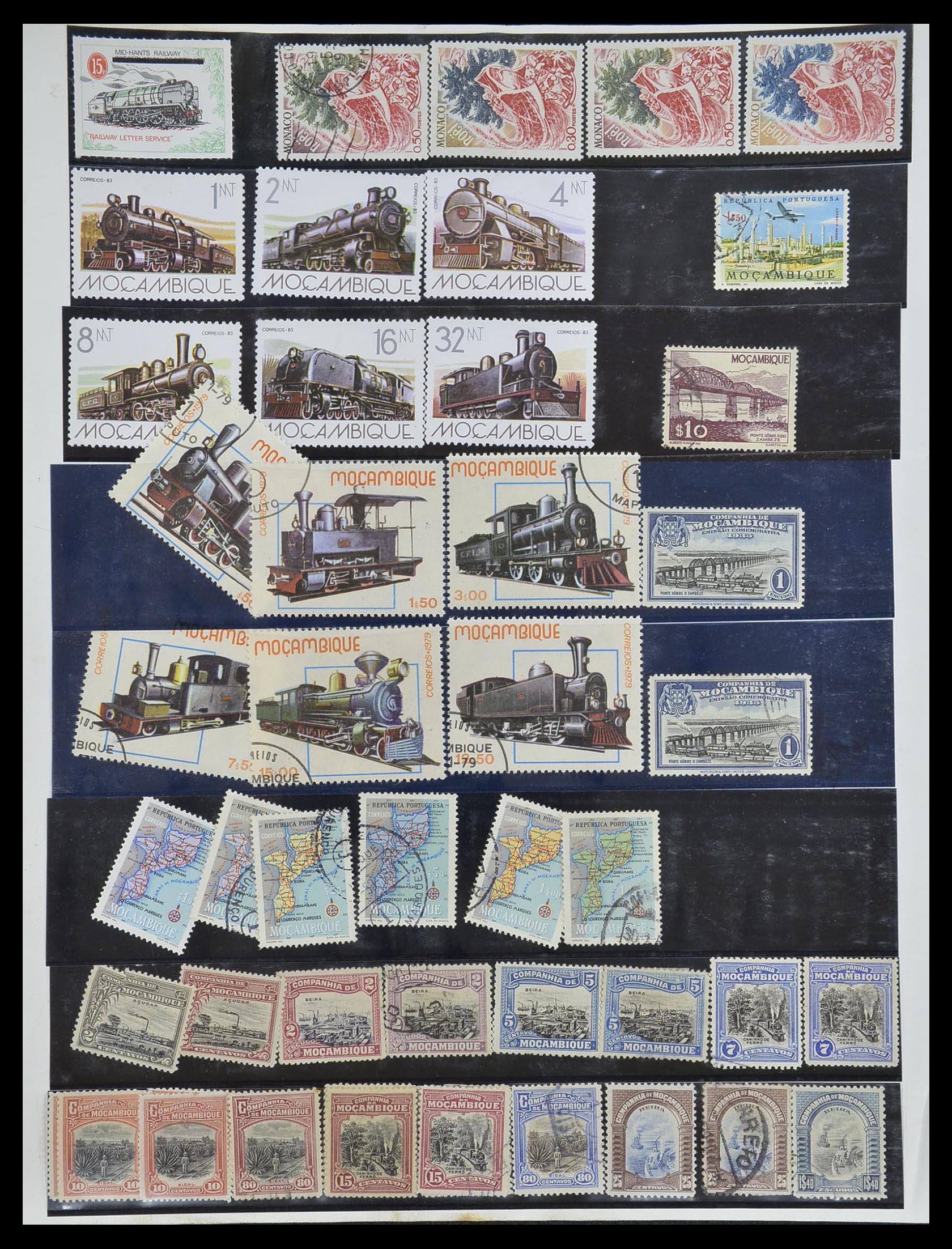 33755 2008 - Postzegelverzameling 33755 Motief treinen 1900-2010.