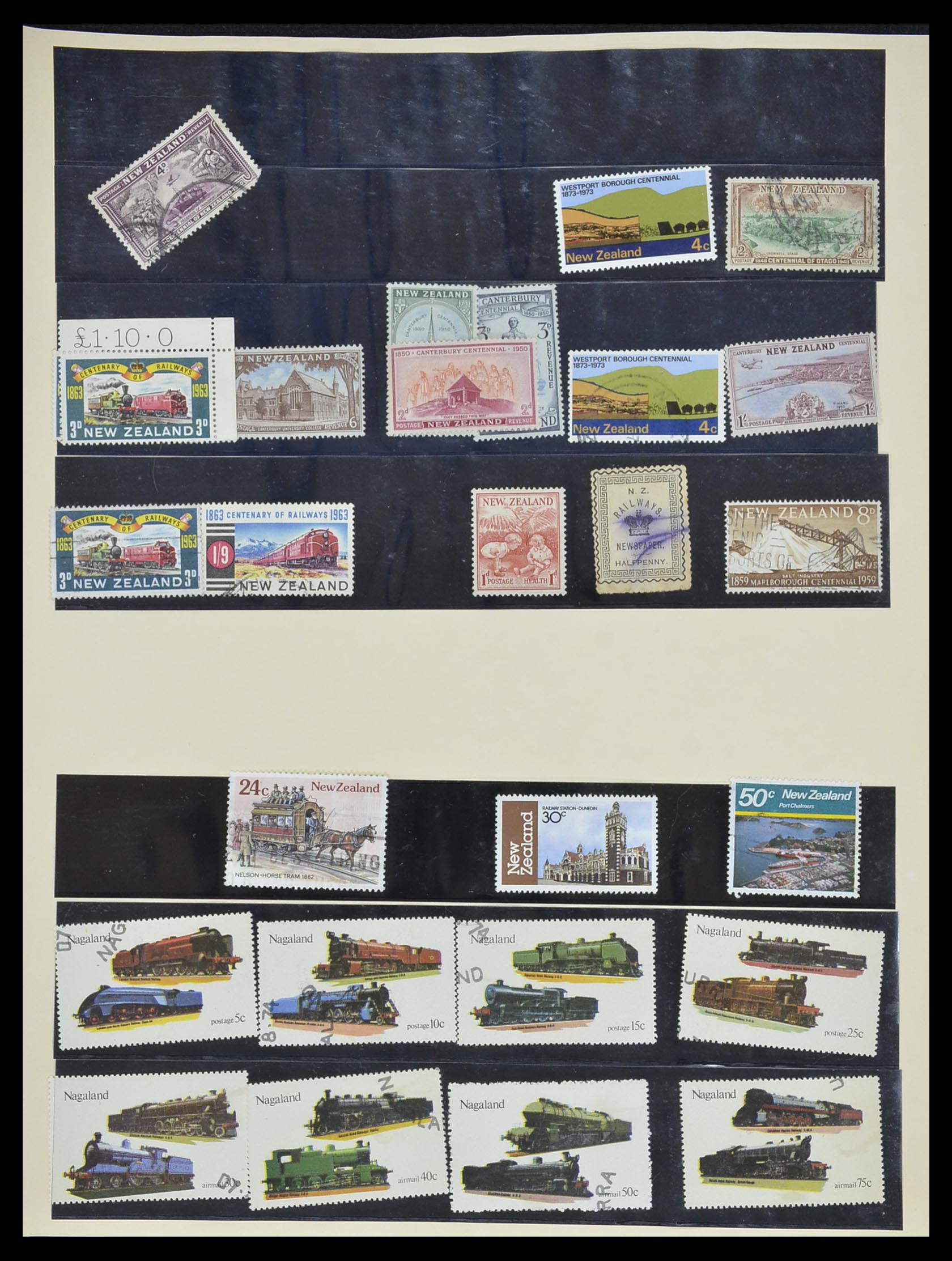 33755 2013 - Postzegelverzameling 33755 Motief treinen 1900-2010.