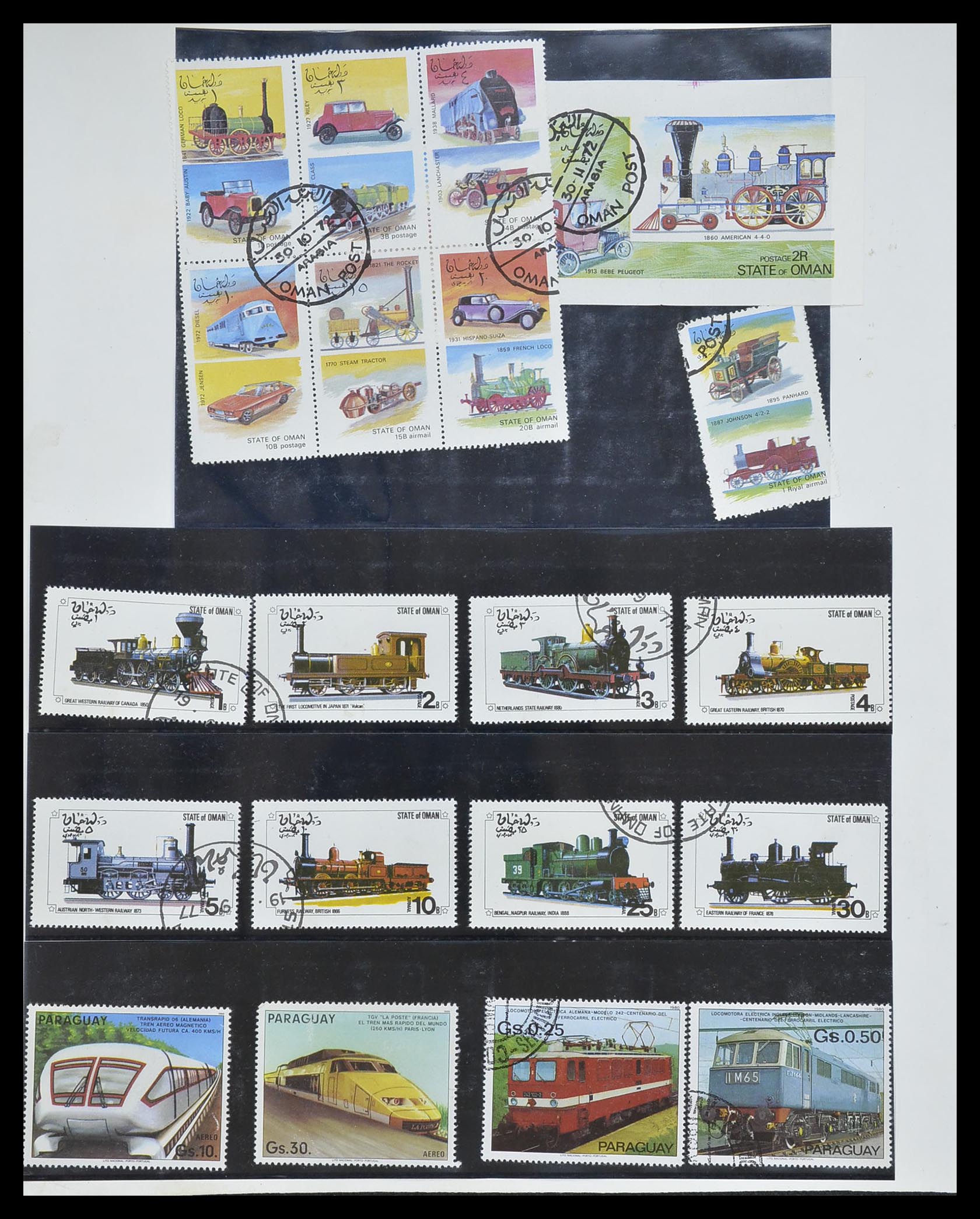 33755 2020 - Postzegelverzameling 33755 Motief treinen 1900-2010.