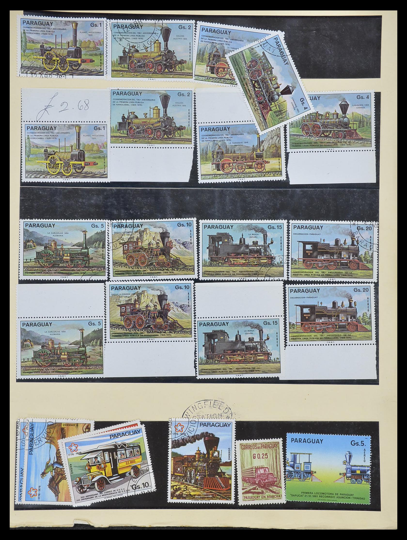 33755 2022 - Postzegelverzameling 33755 Motief treinen 1900-2010.