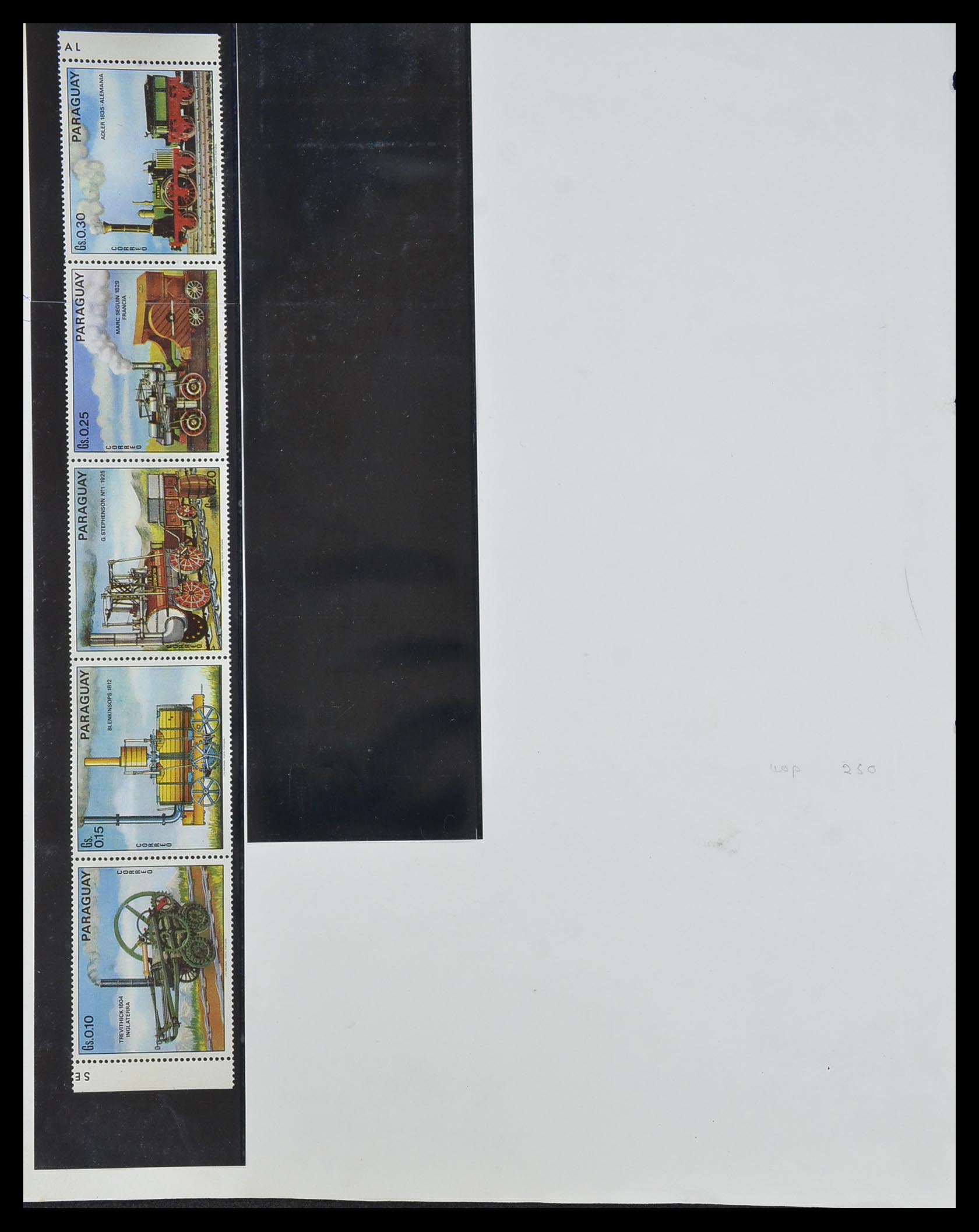 33755 2025 - Postzegelverzameling 33755 Motief treinen 1900-2010.