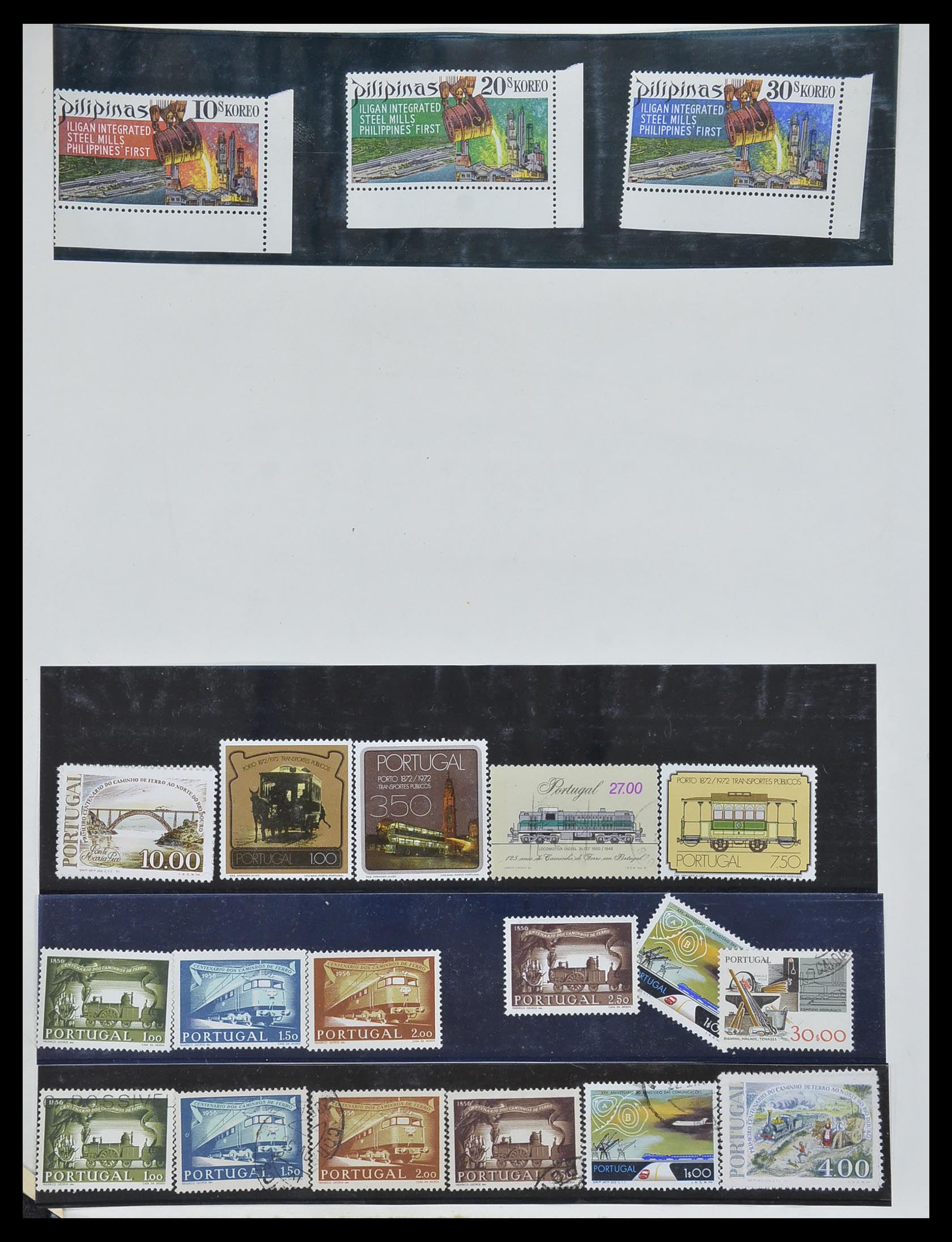 33755 2030 - Postzegelverzameling 33755 Motief treinen 1900-2010.