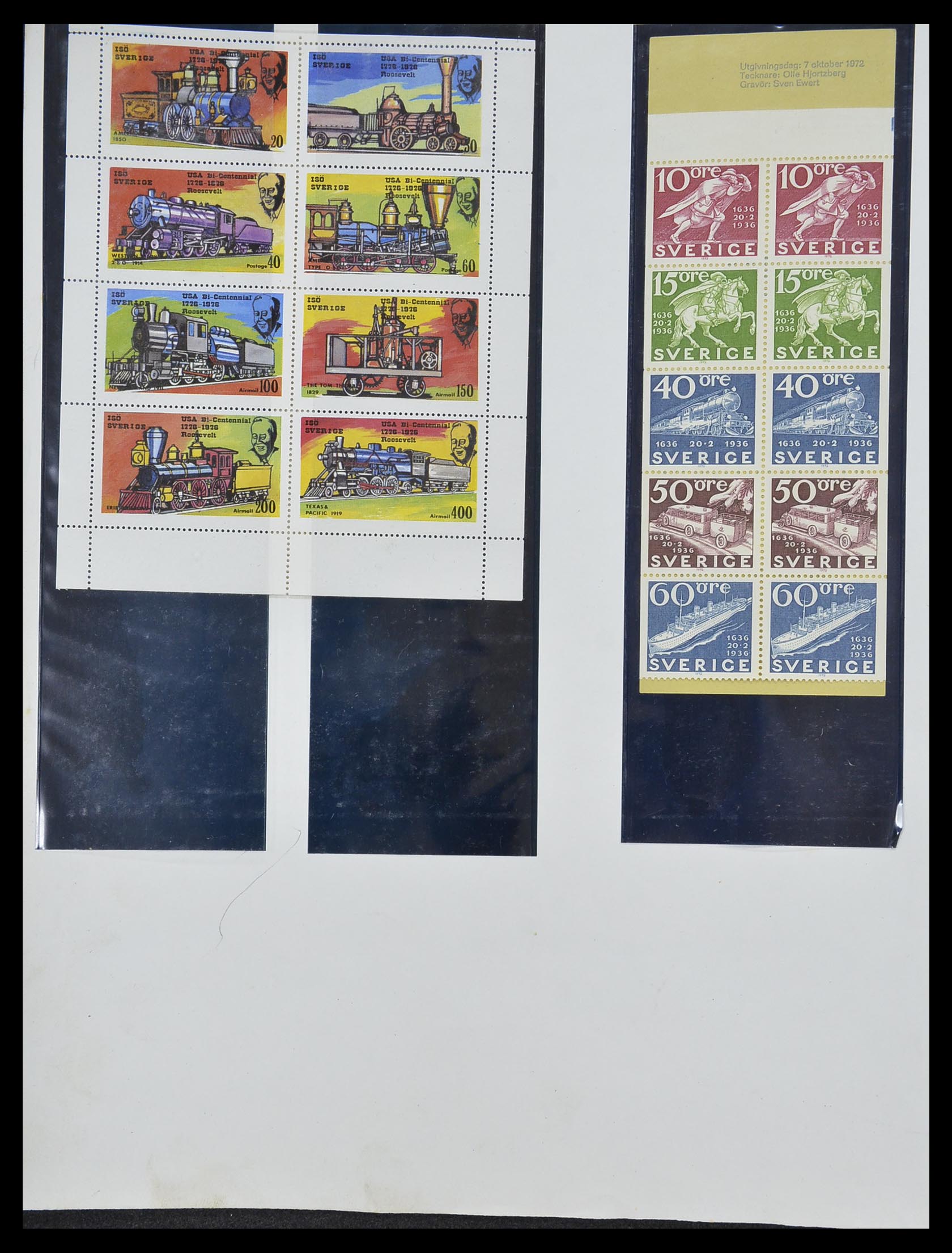 33755 2050 - Postzegelverzameling 33755 Motief treinen 1900-2010.
