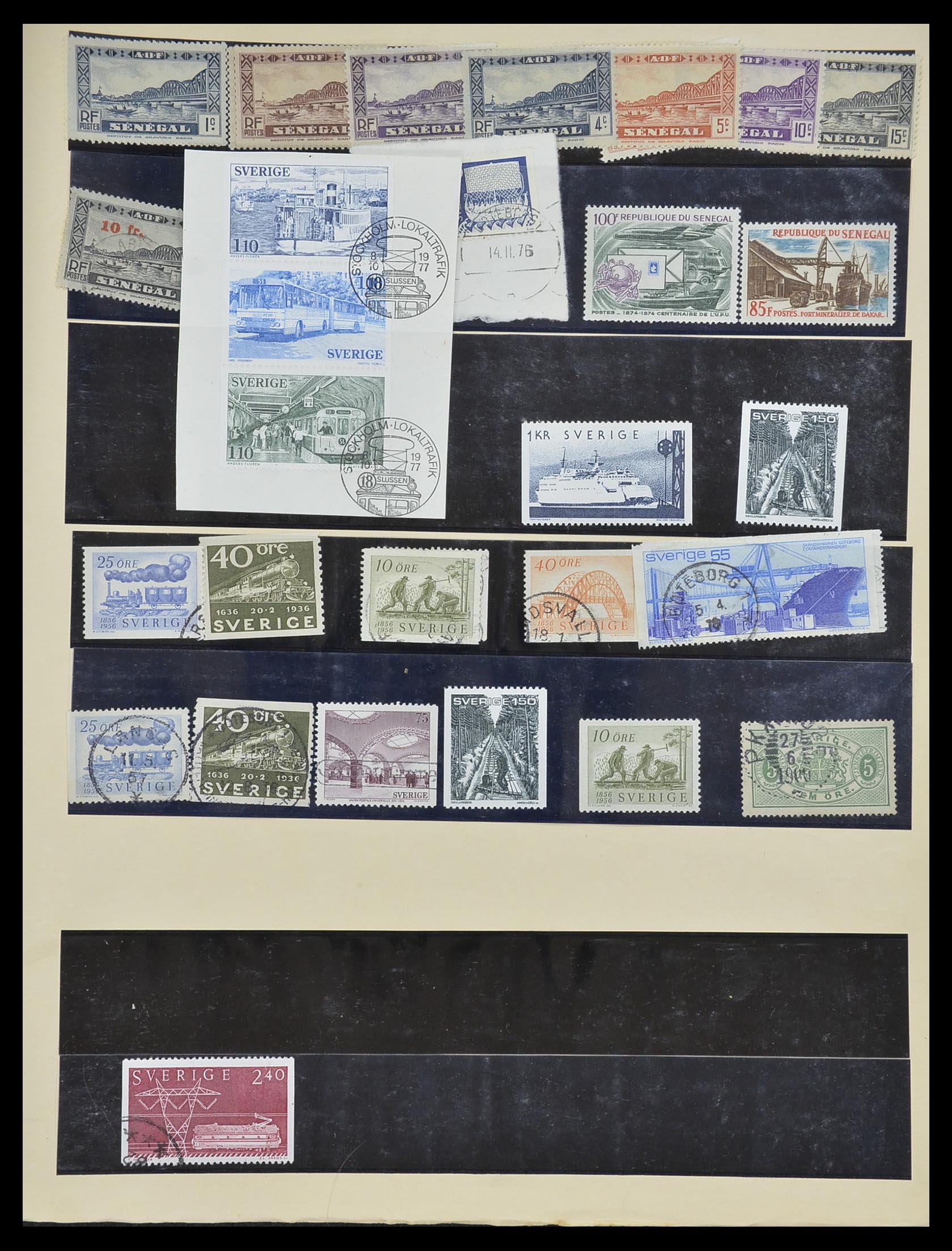 33755 2051 - Postzegelverzameling 33755 Motief treinen 1900-2010.