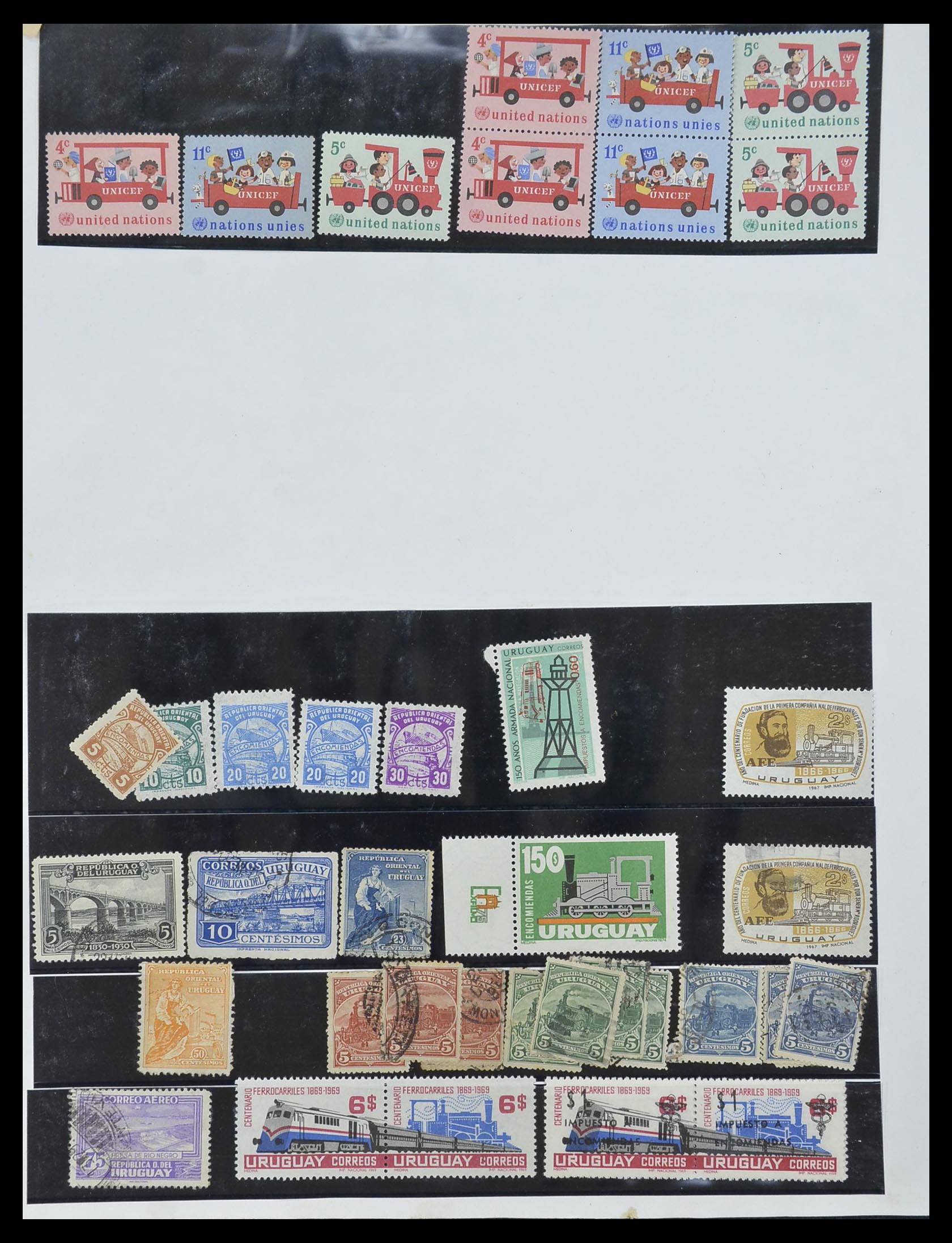 33755 2059 - Postzegelverzameling 33755 Motief treinen 1900-2010.