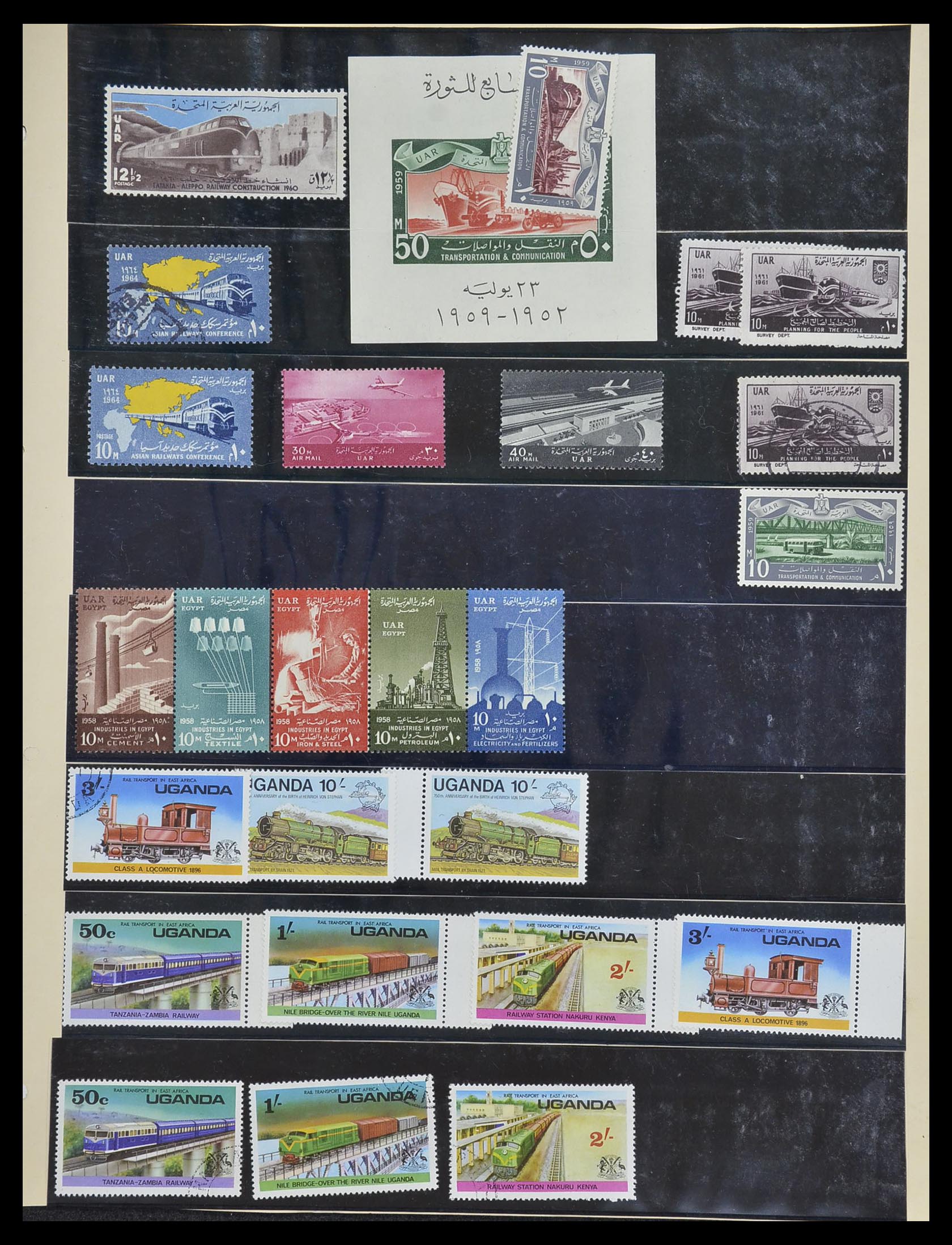 33755 2060 - Postzegelverzameling 33755 Motief treinen 1900-2010.