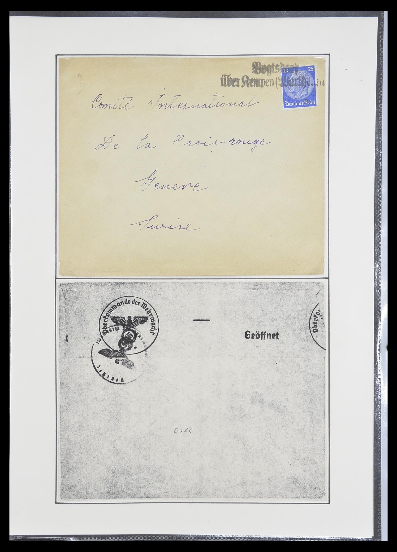 33770 1987 - Postzegelverzameling 33770 Duitsland brieven 1933-1949.