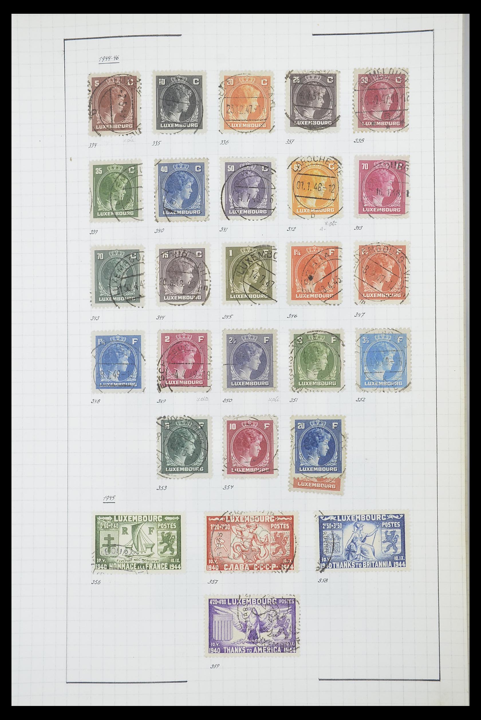 33817 063 - Postzegelverzameling 33817 Luxemburg 1852-2019.