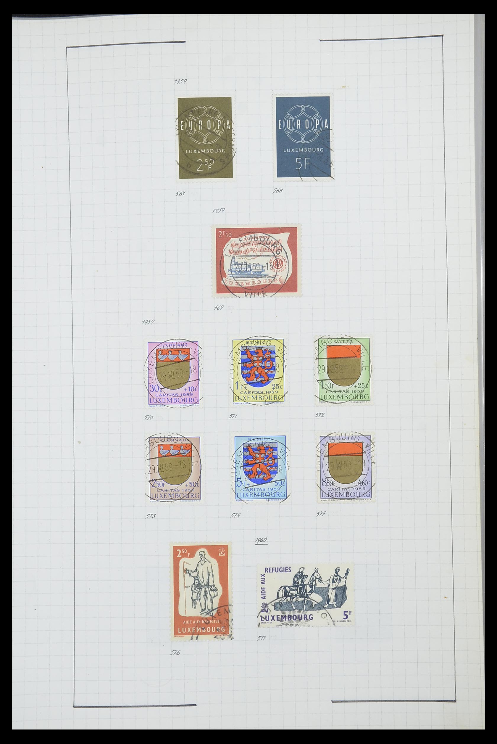 33817 073 - Postzegelverzameling 33817 Luxemburg 1852-2019.