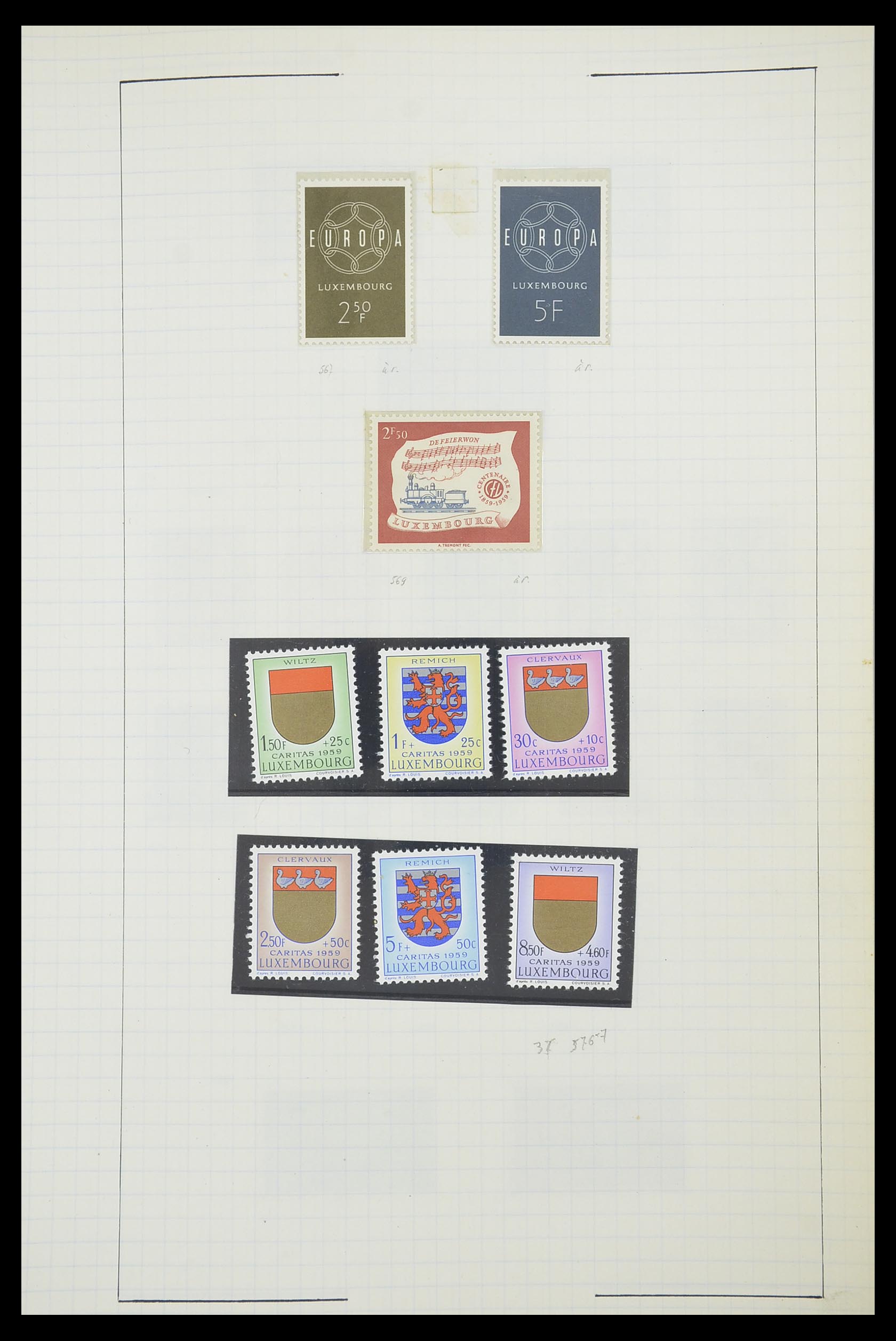 33817 076 - Postzegelverzameling 33817 Luxemburg 1852-2019.