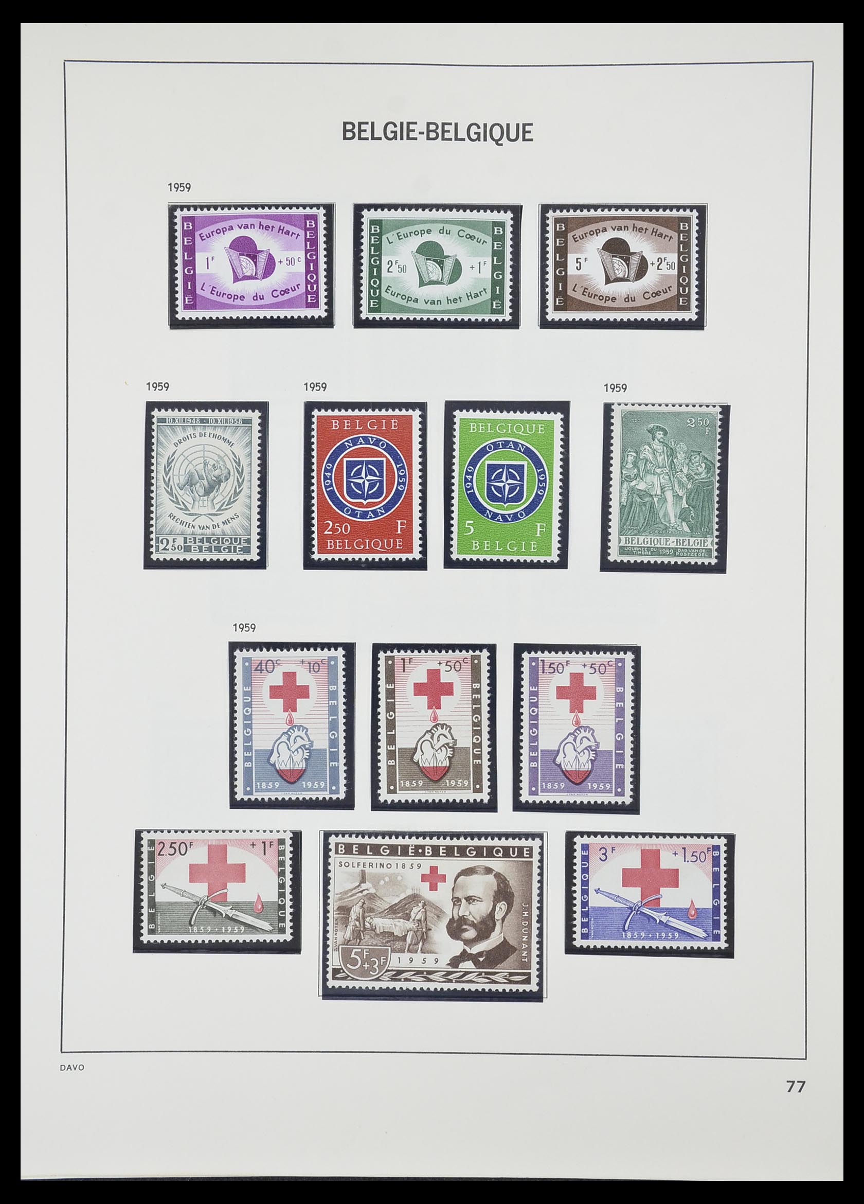 33828 072 - Stamp collection 33828 Belgium 1849-1975.