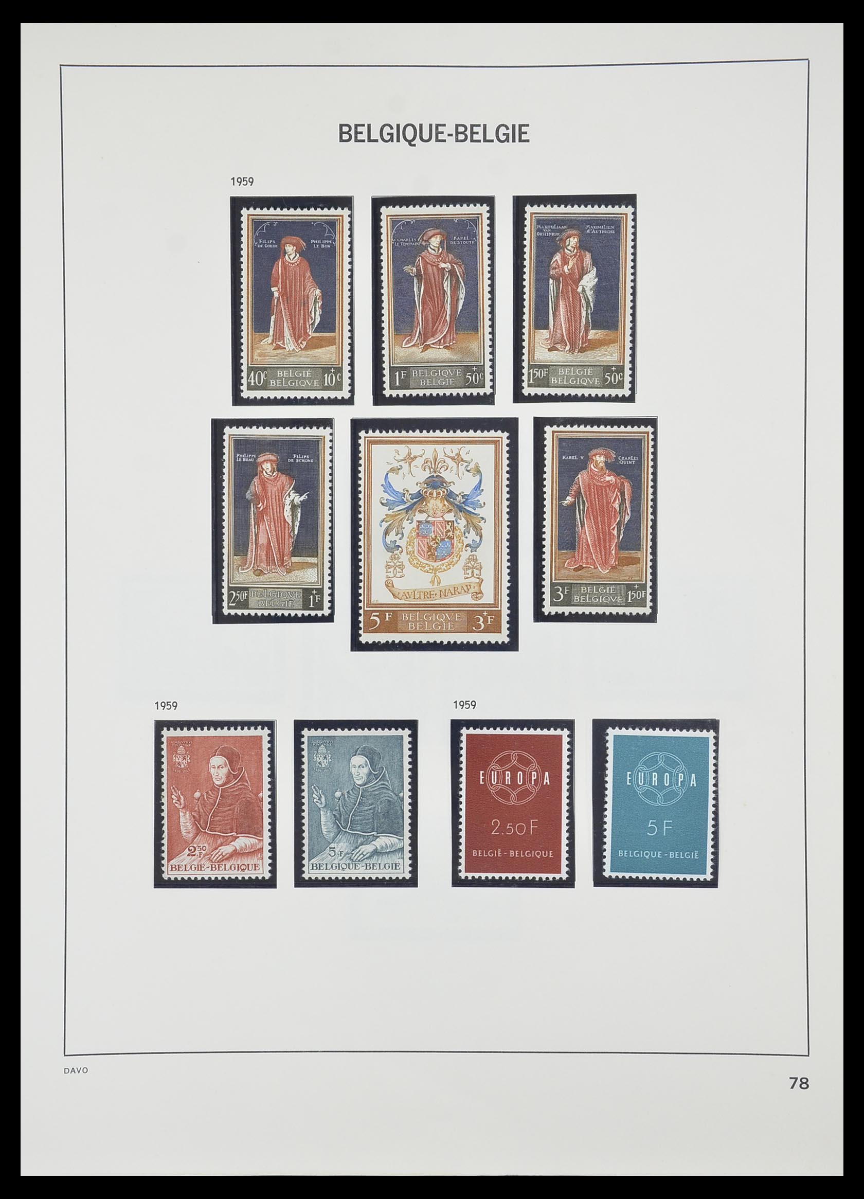 33828 073 - Stamp collection 33828 Belgium 1849-1975.