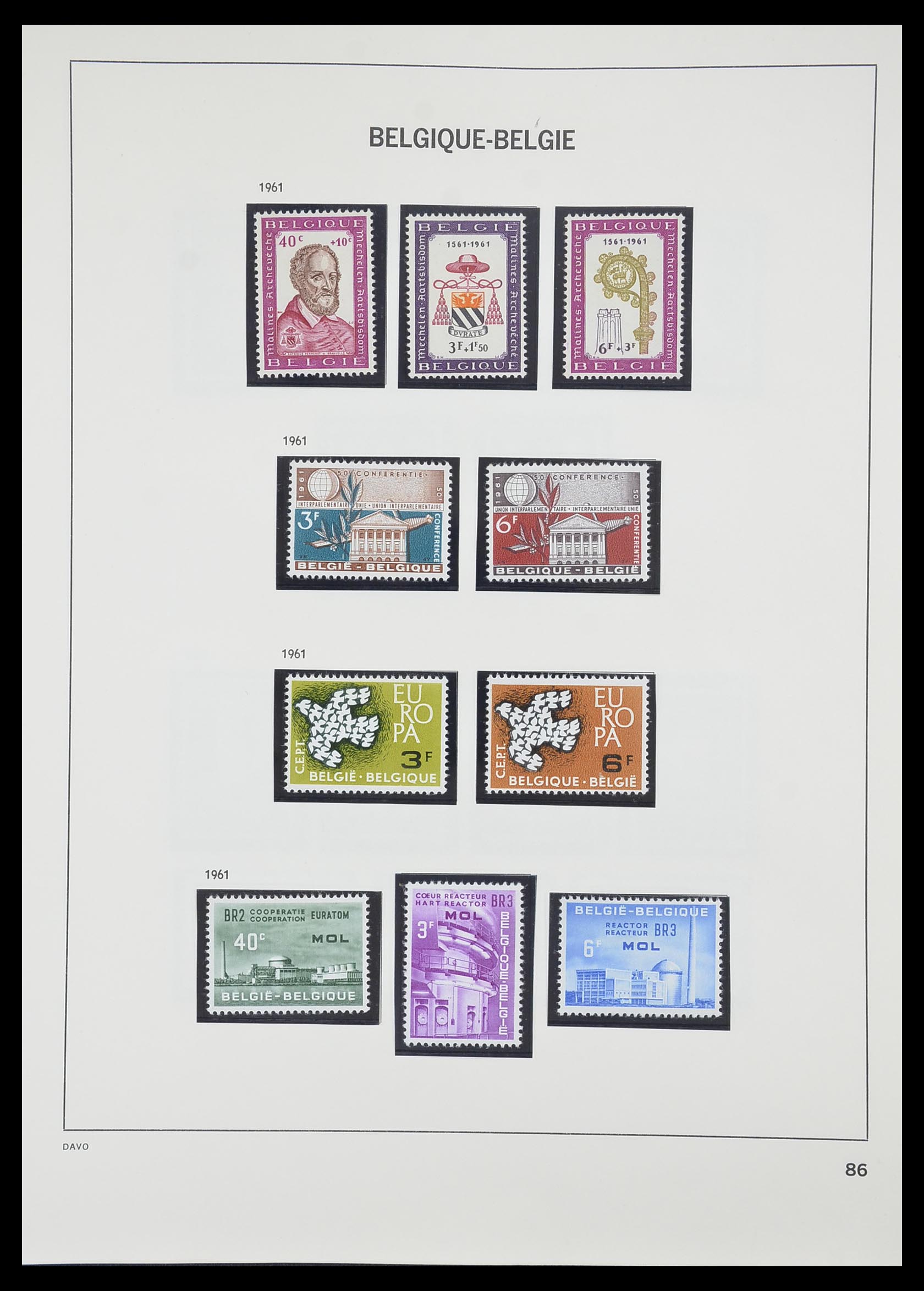 33828 080 - Stamp collection 33828 Belgium 1849-1975.