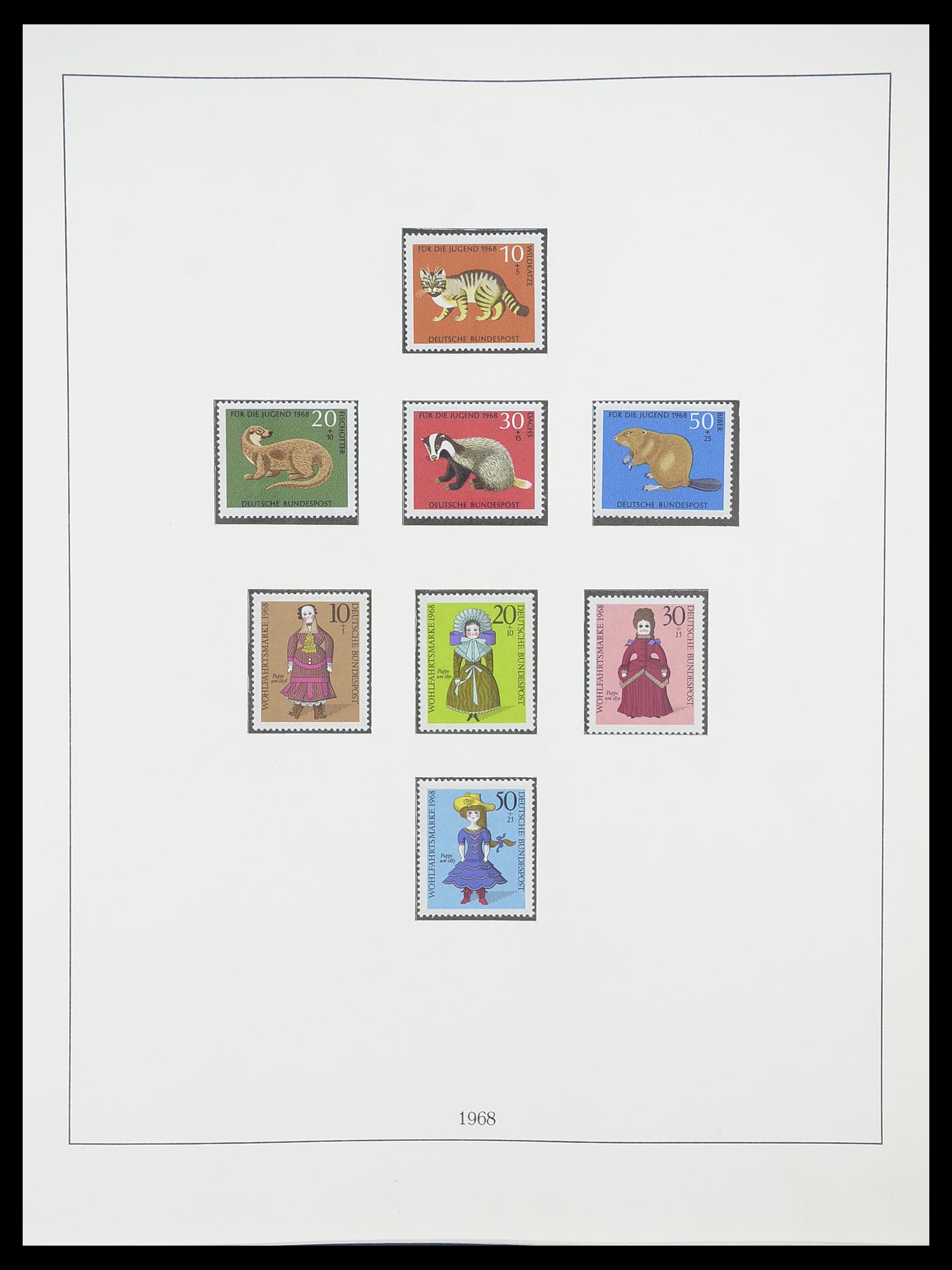 33856 041 - Postzegelverzameling 33856 Bundespost 1949-1977.