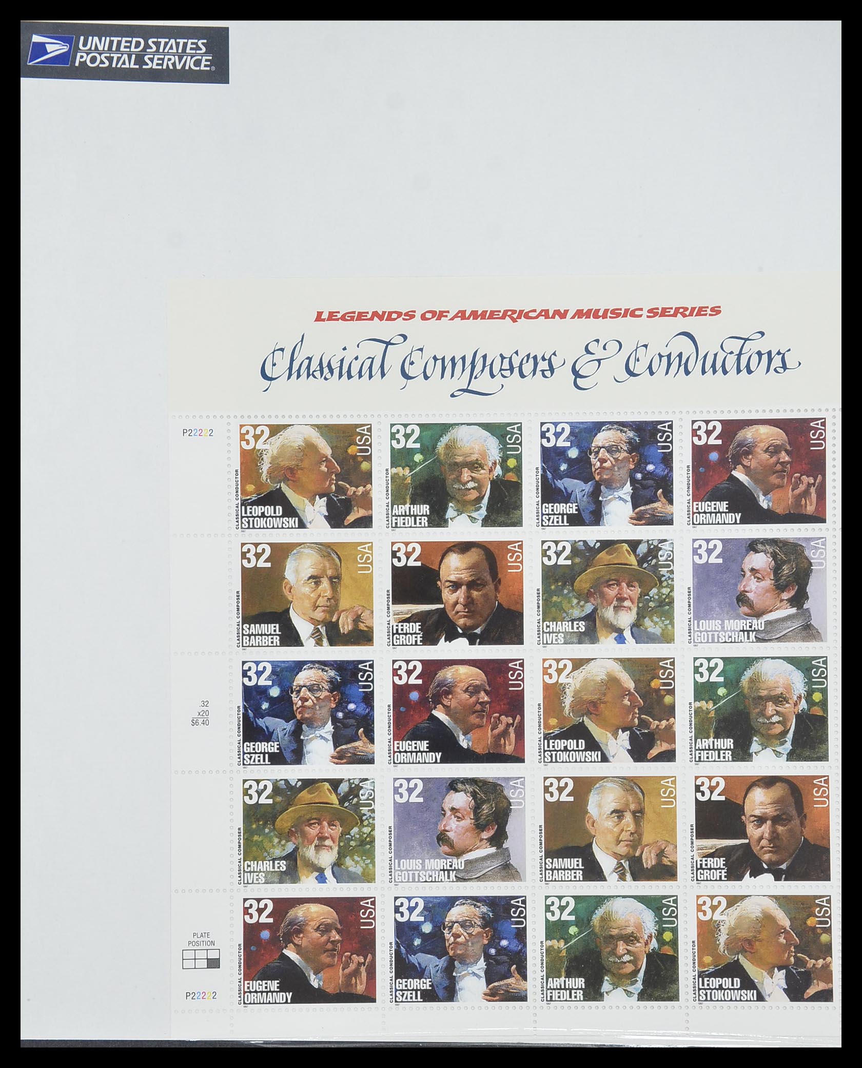 33933 078 - Postzegelverzameling 33933 USA postfris 1945-1996.
