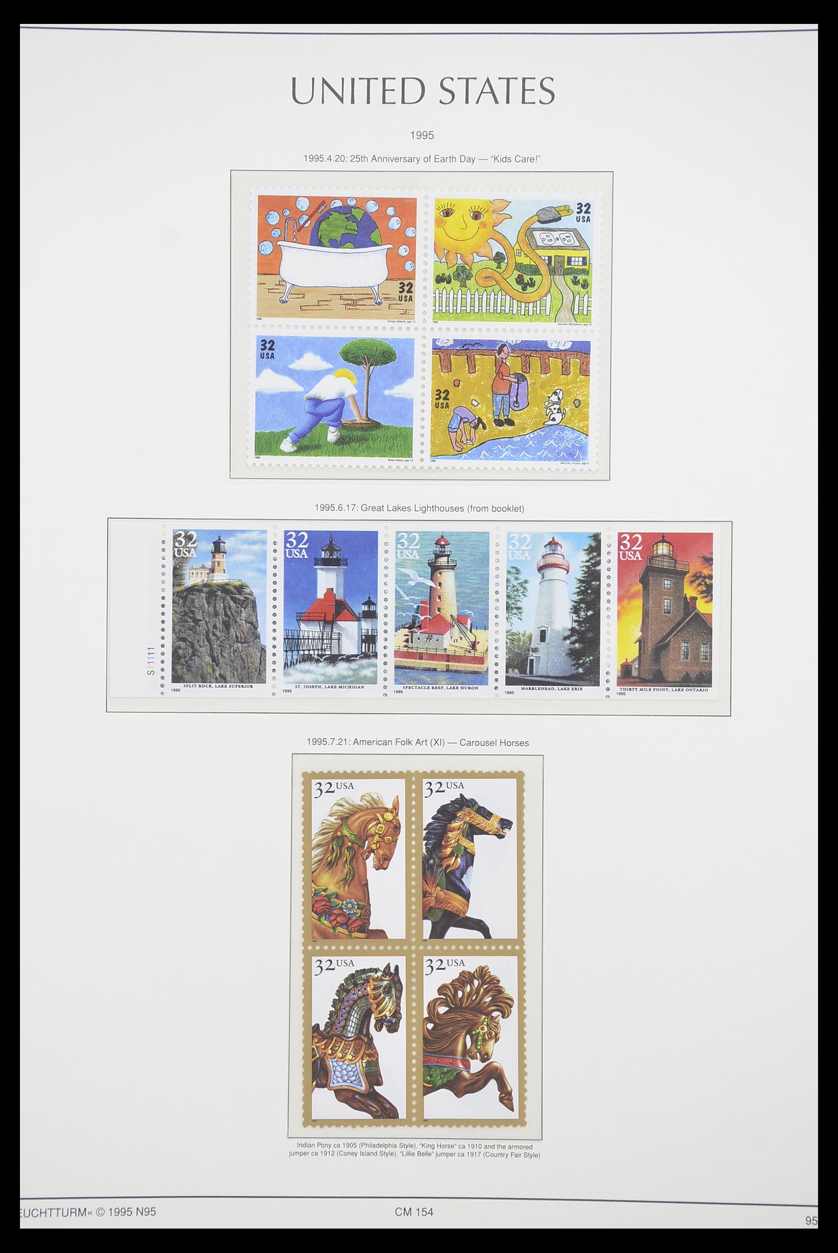 33933 105 - Postzegelverzameling 33933 USA postfris 1945-1996.
