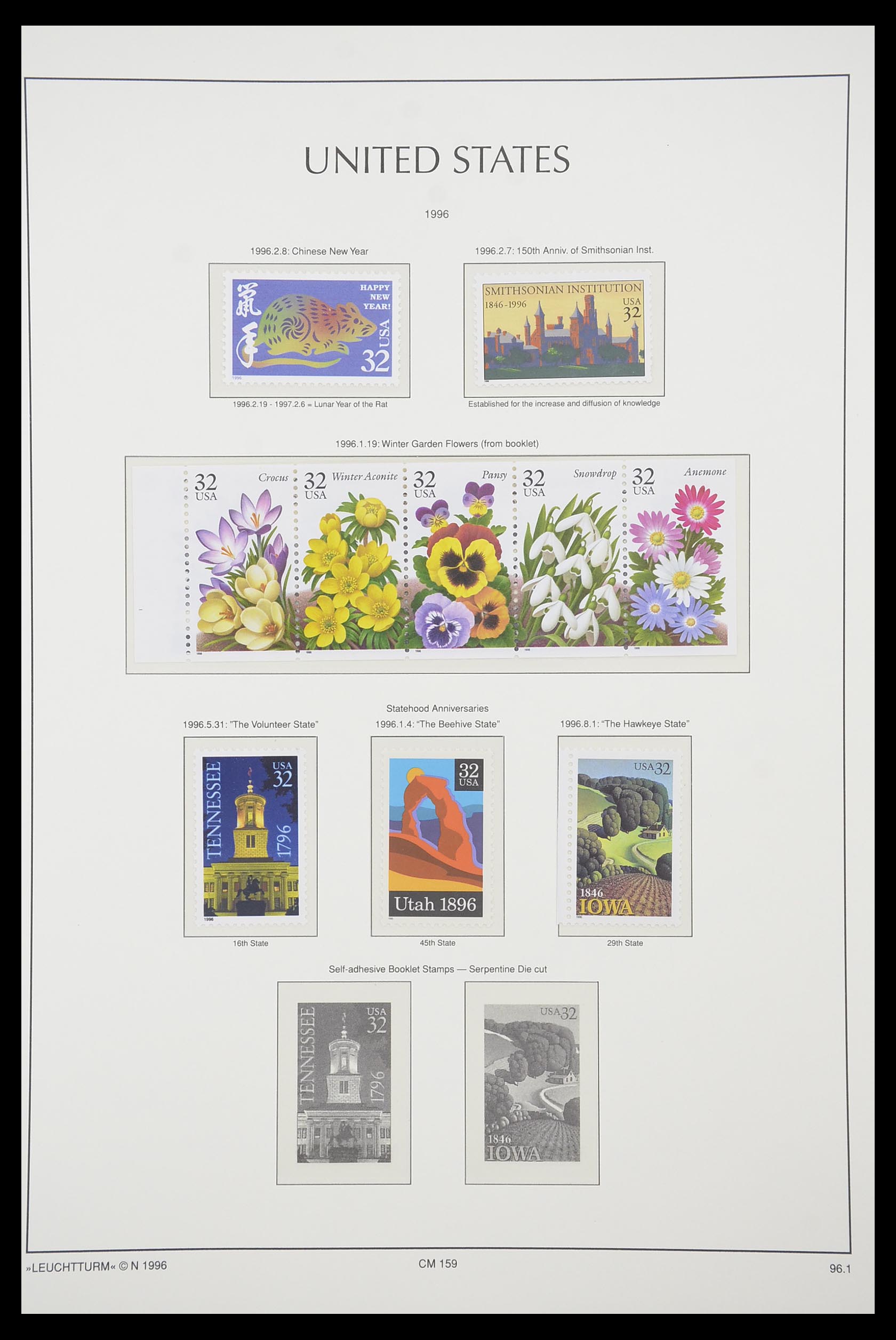 33933 116 - Postzegelverzameling 33933 USA postfris 1945-1996.