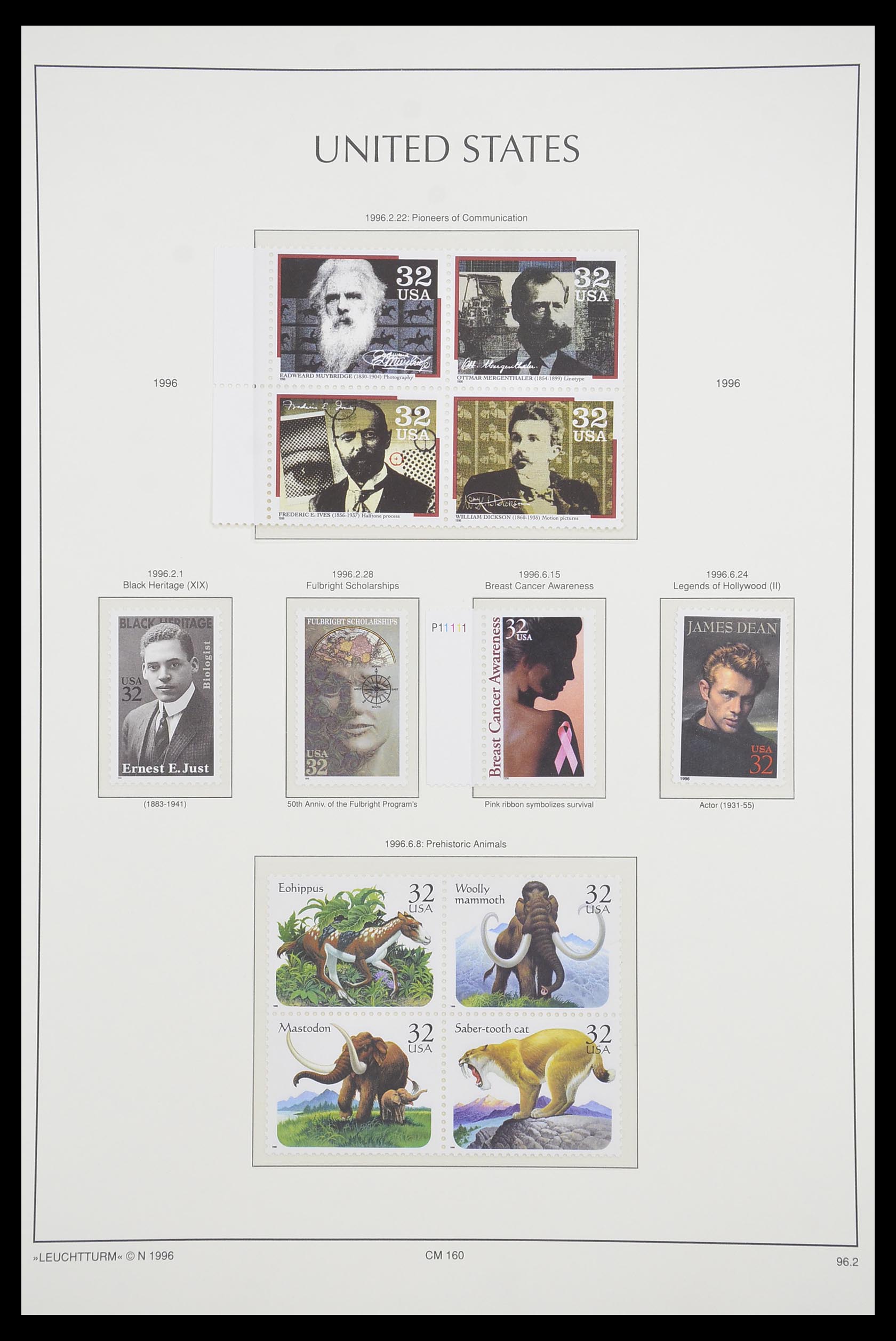 33933 117 - Postzegelverzameling 33933 USA postfris 1945-1996.