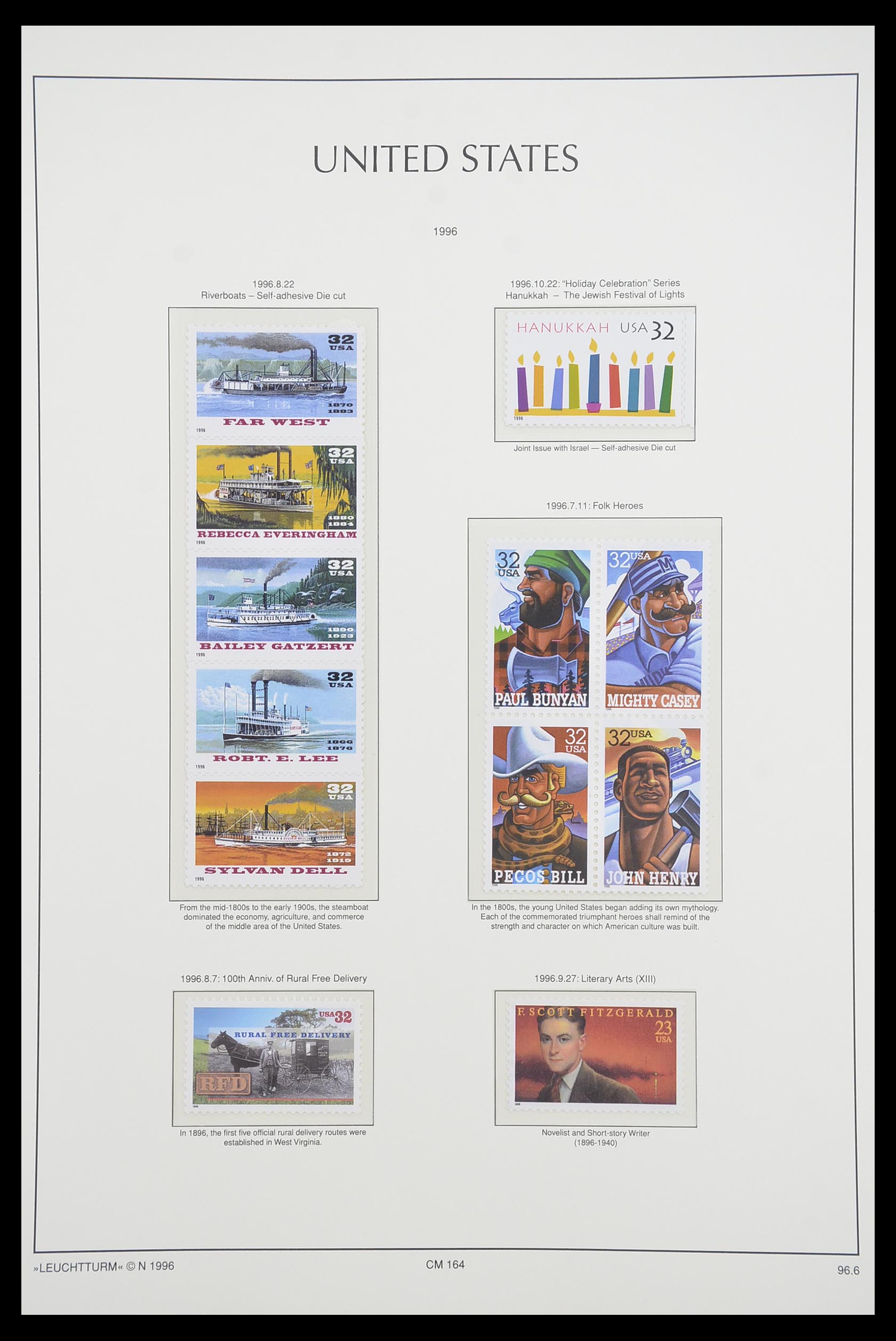 33933 121 - Postzegelverzameling 33933 USA postfris 1945-1996.