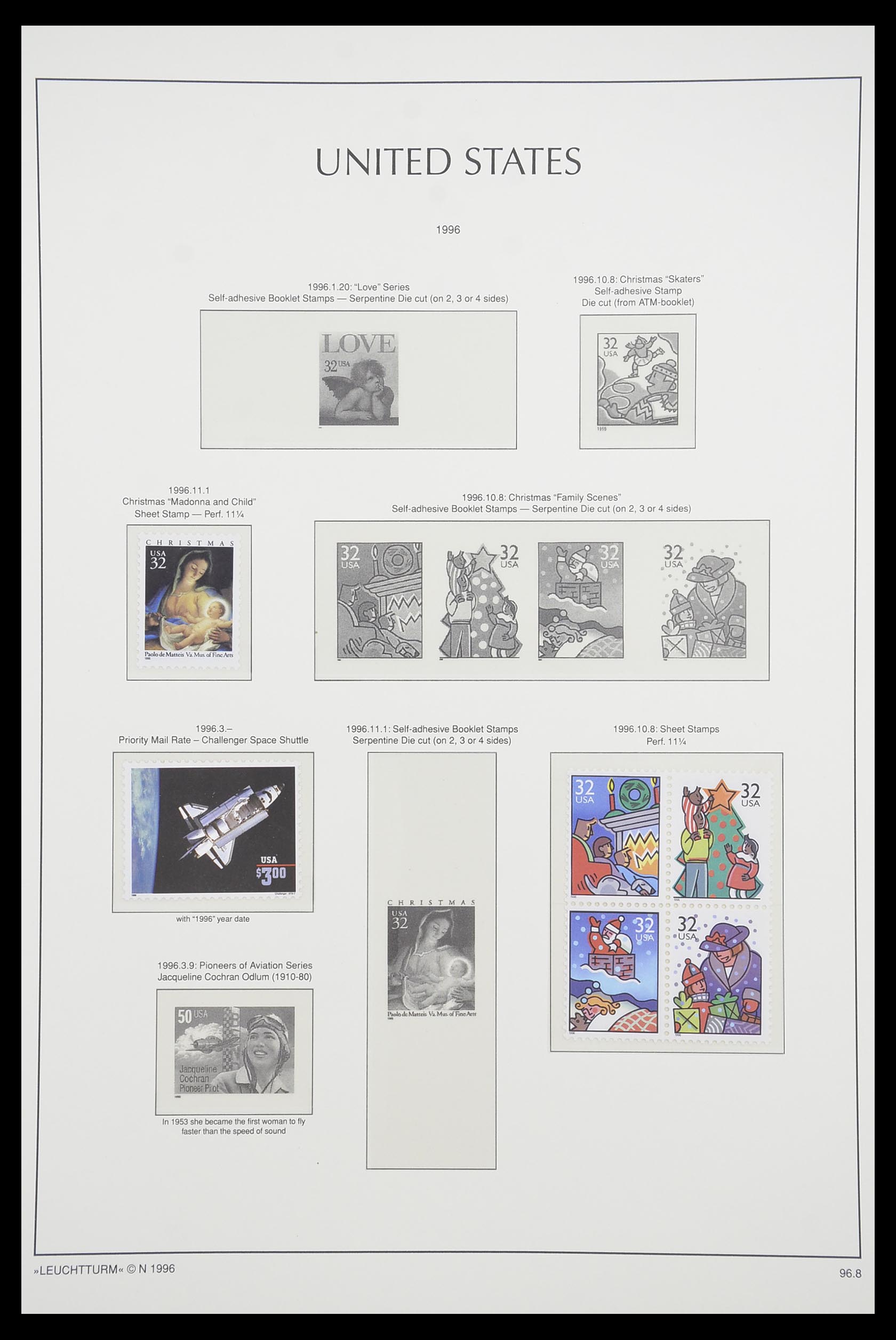 33933 123 - Postzegelverzameling 33933 USA postfris 1945-1996.