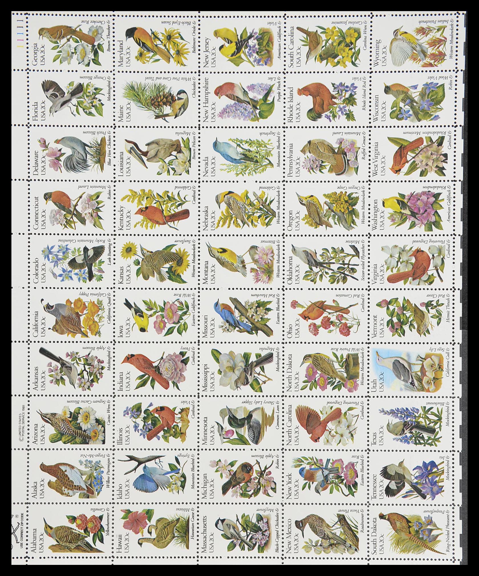 33933 127 - Postzegelverzameling 33933 USA postfris 1945-1996.