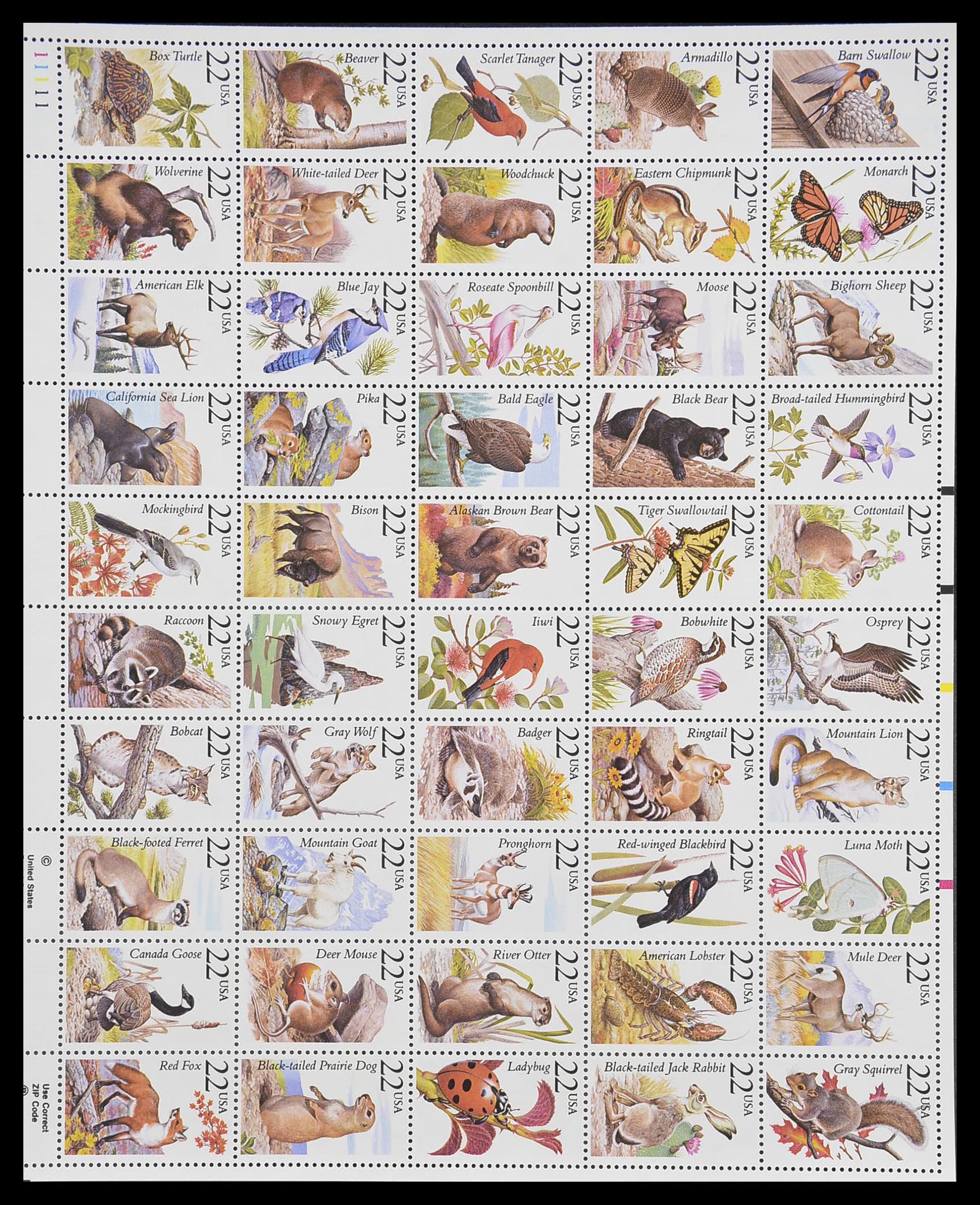 33933 128 - Postzegelverzameling 33933 USA postfris 1945-1996.