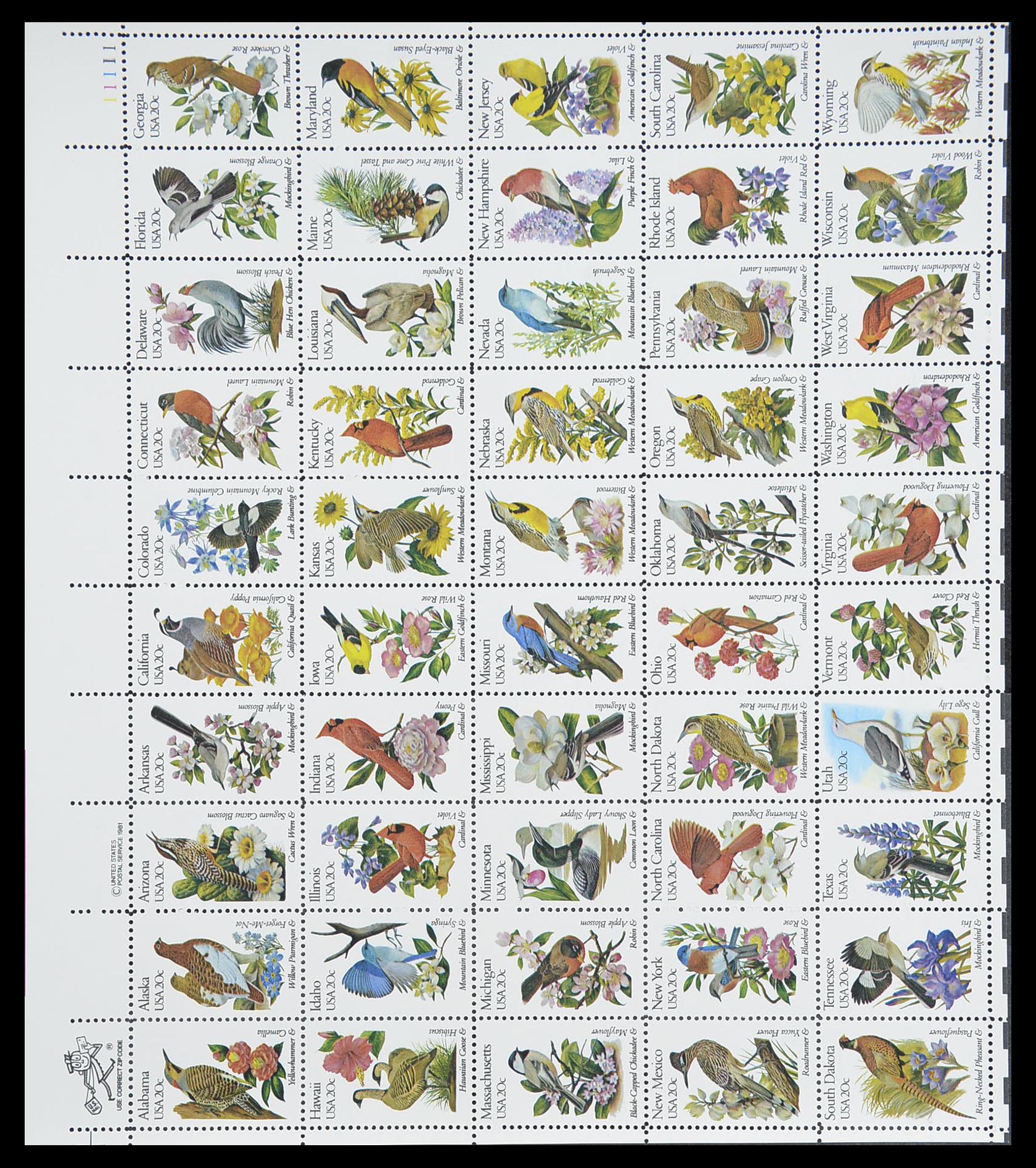33933 140 - Postzegelverzameling 33933 USA postfris 1945-1996.