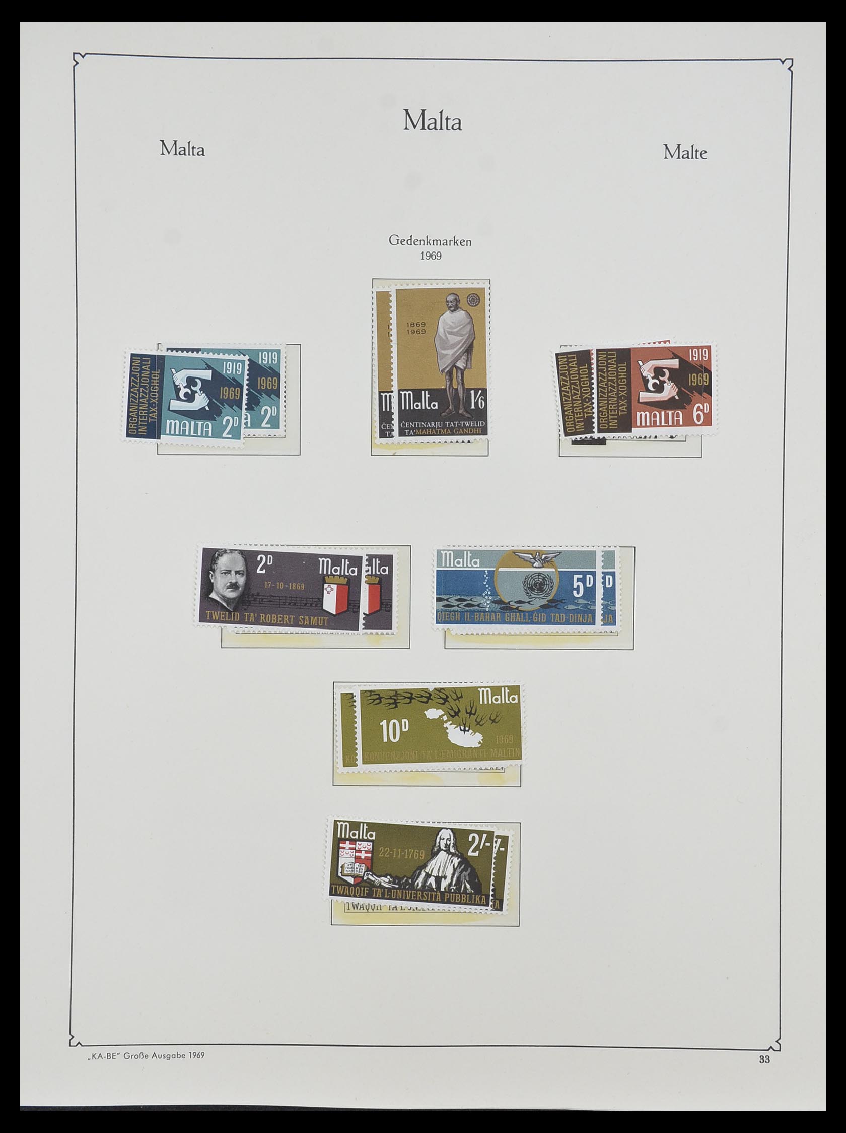 33968 101 - Stamp collection 33968 Malta 1861-2001.