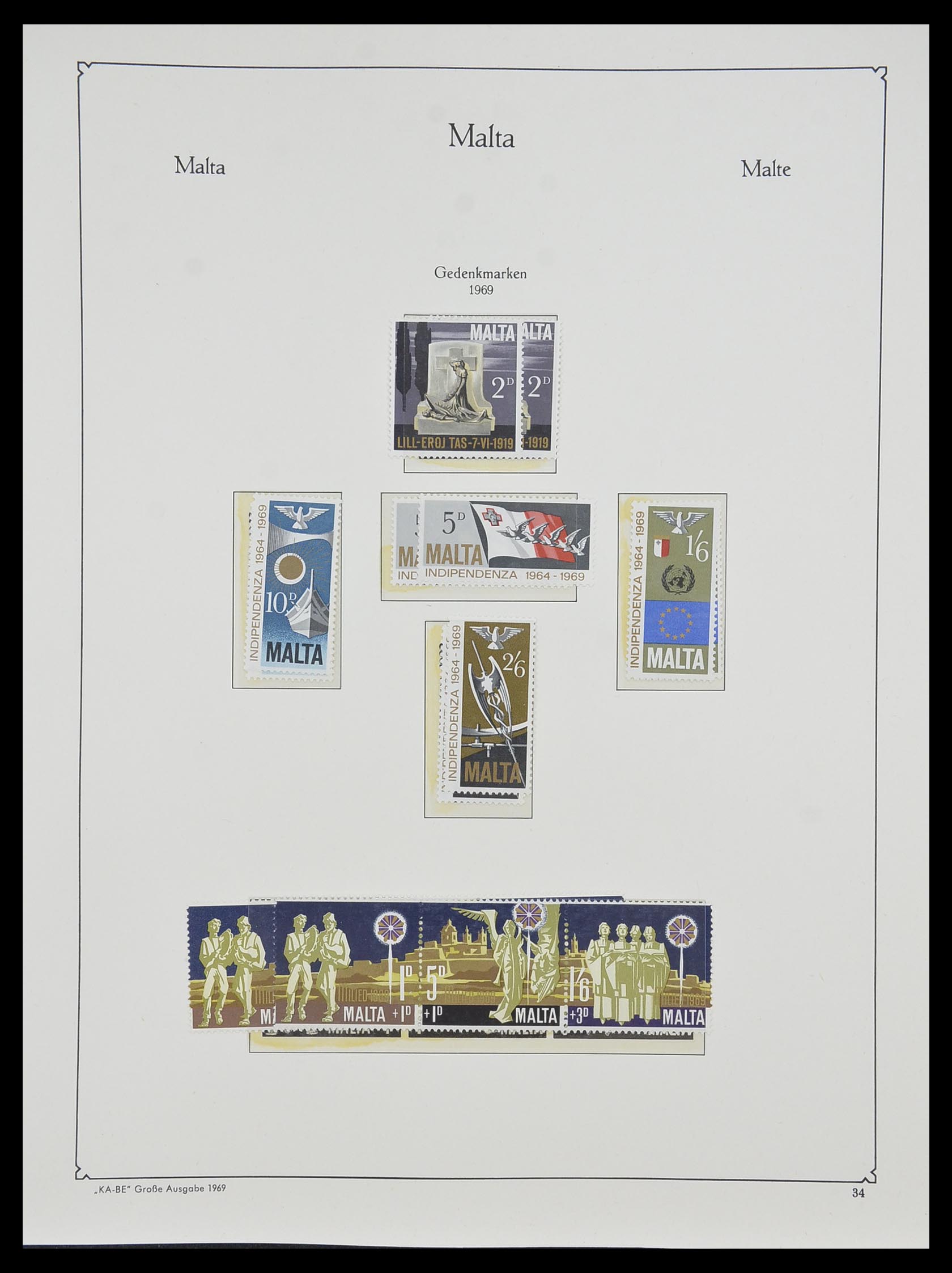 33968 102 - Stamp collection 33968 Malta 1861-2001.