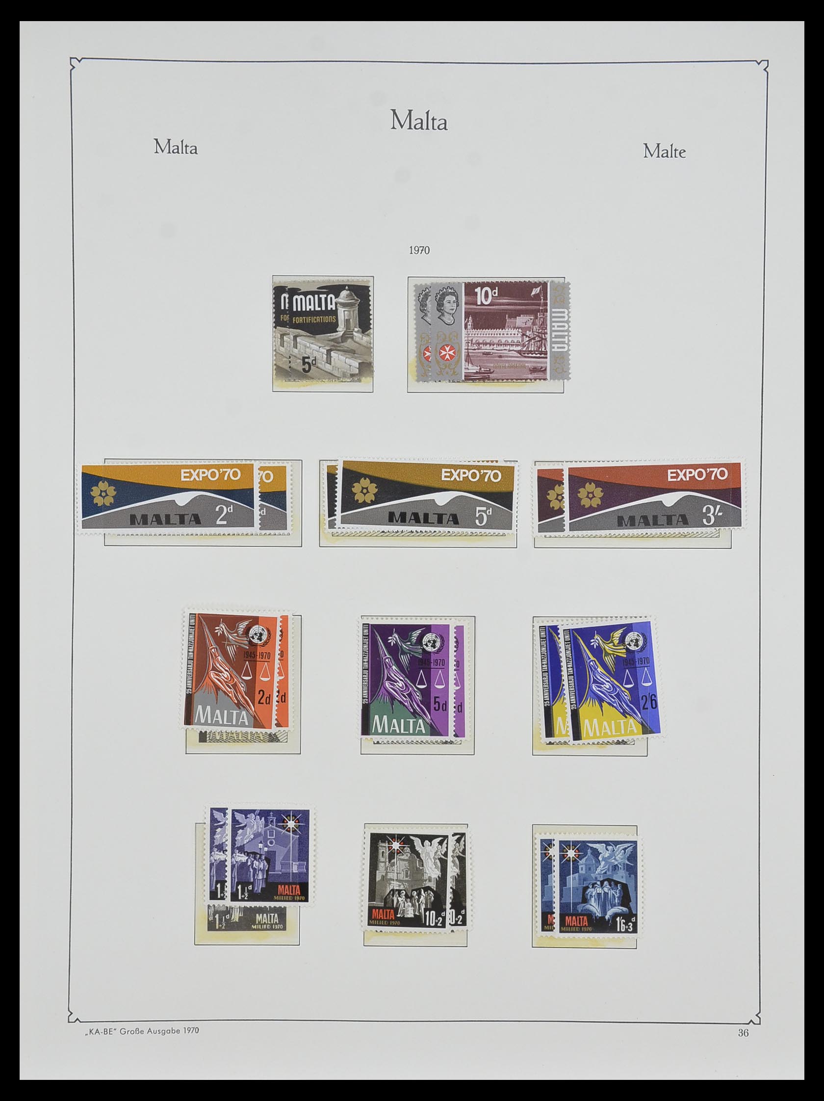 33968 105 - Stamp collection 33968 Malta 1861-2001.
