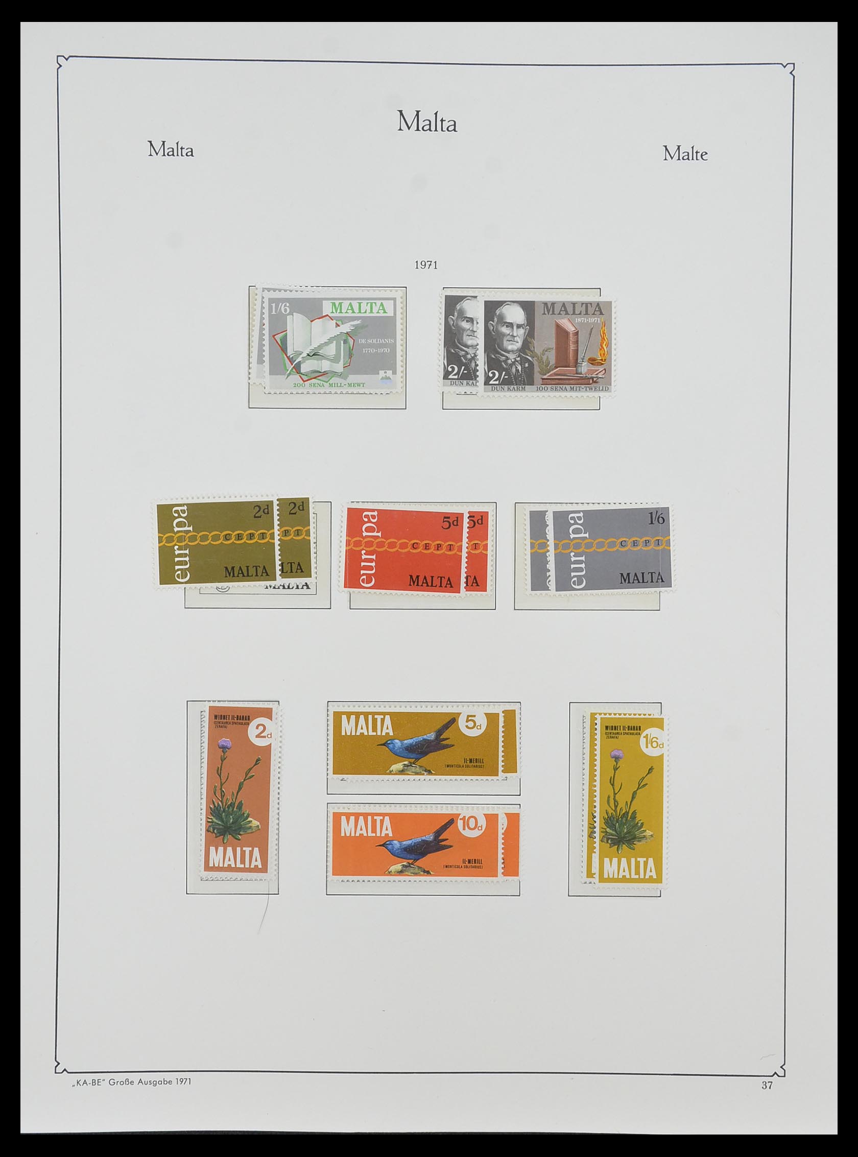 33968 106 - Stamp collection 33968 Malta 1861-2001.