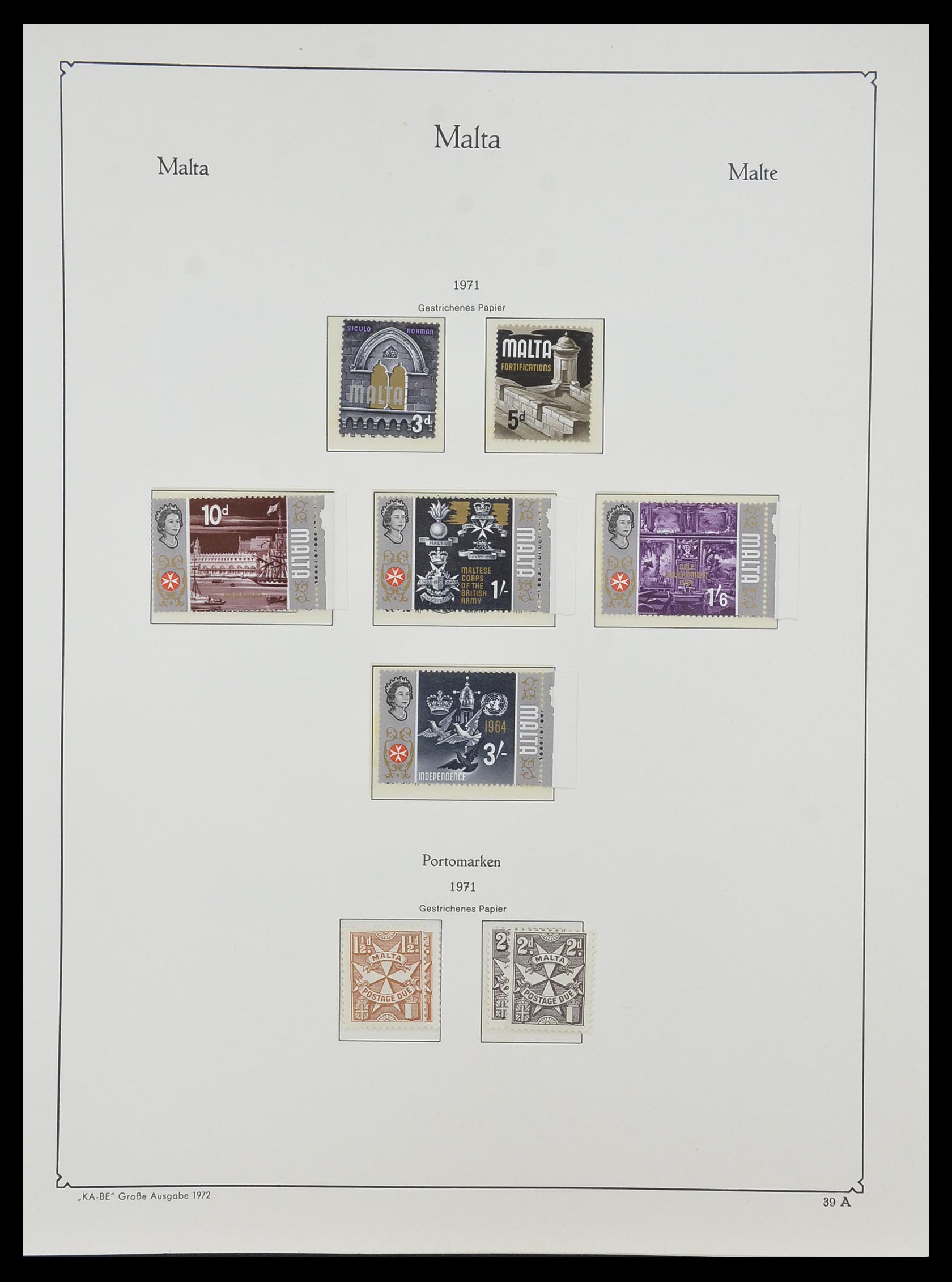 33968 109 - Stamp collection 33968 Malta 1861-2001.