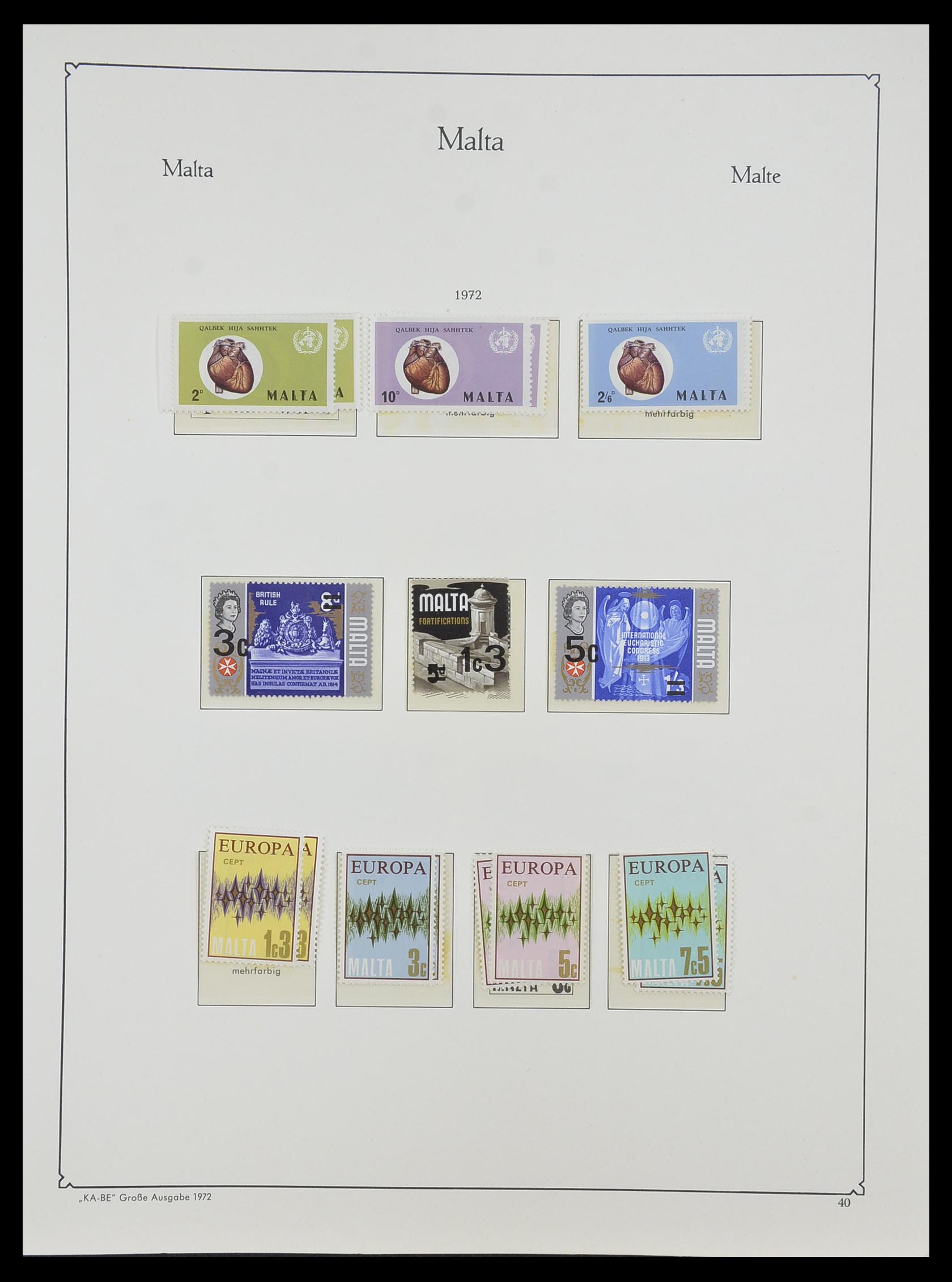 33968 110 - Stamp collection 33968 Malta 1861-2001.