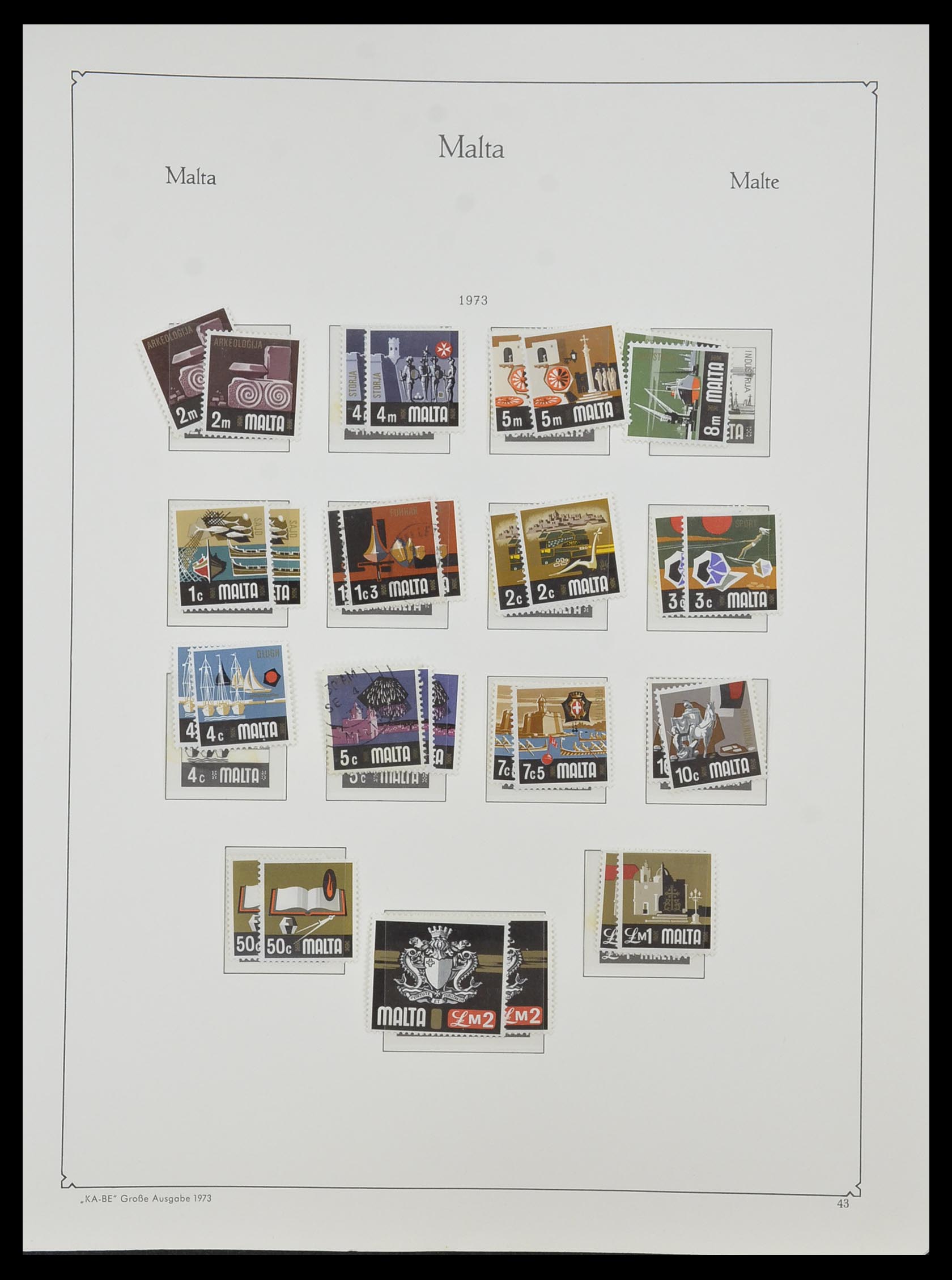 33968 113 - Stamp collection 33968 Malta 1861-2001.