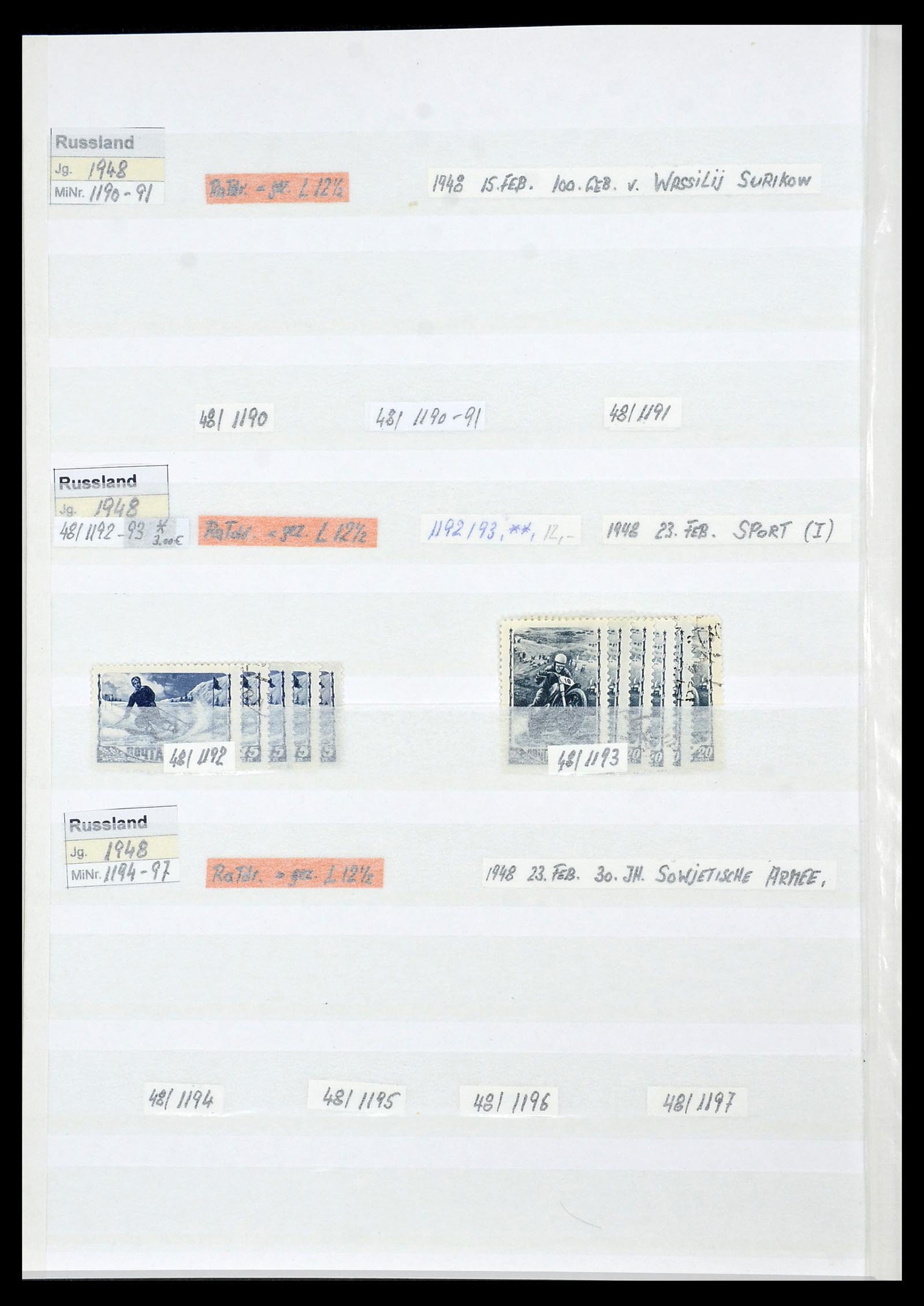 33973 160 - Postzegelverzameling 33973 Rusland 1865-2002.