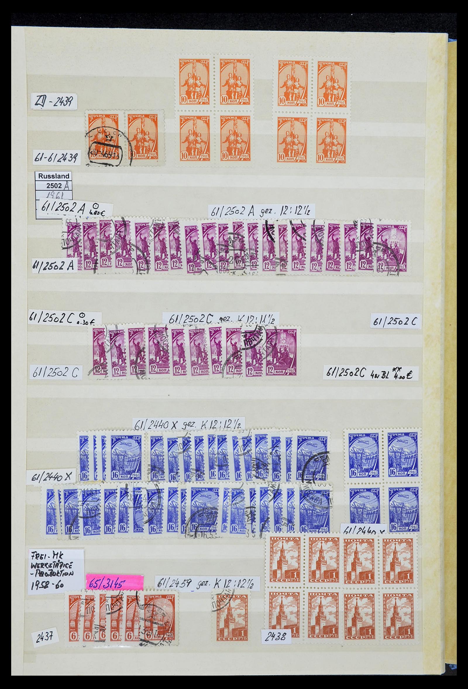 33973 908 - Postzegelverzameling 33973 Rusland 1865-2002.