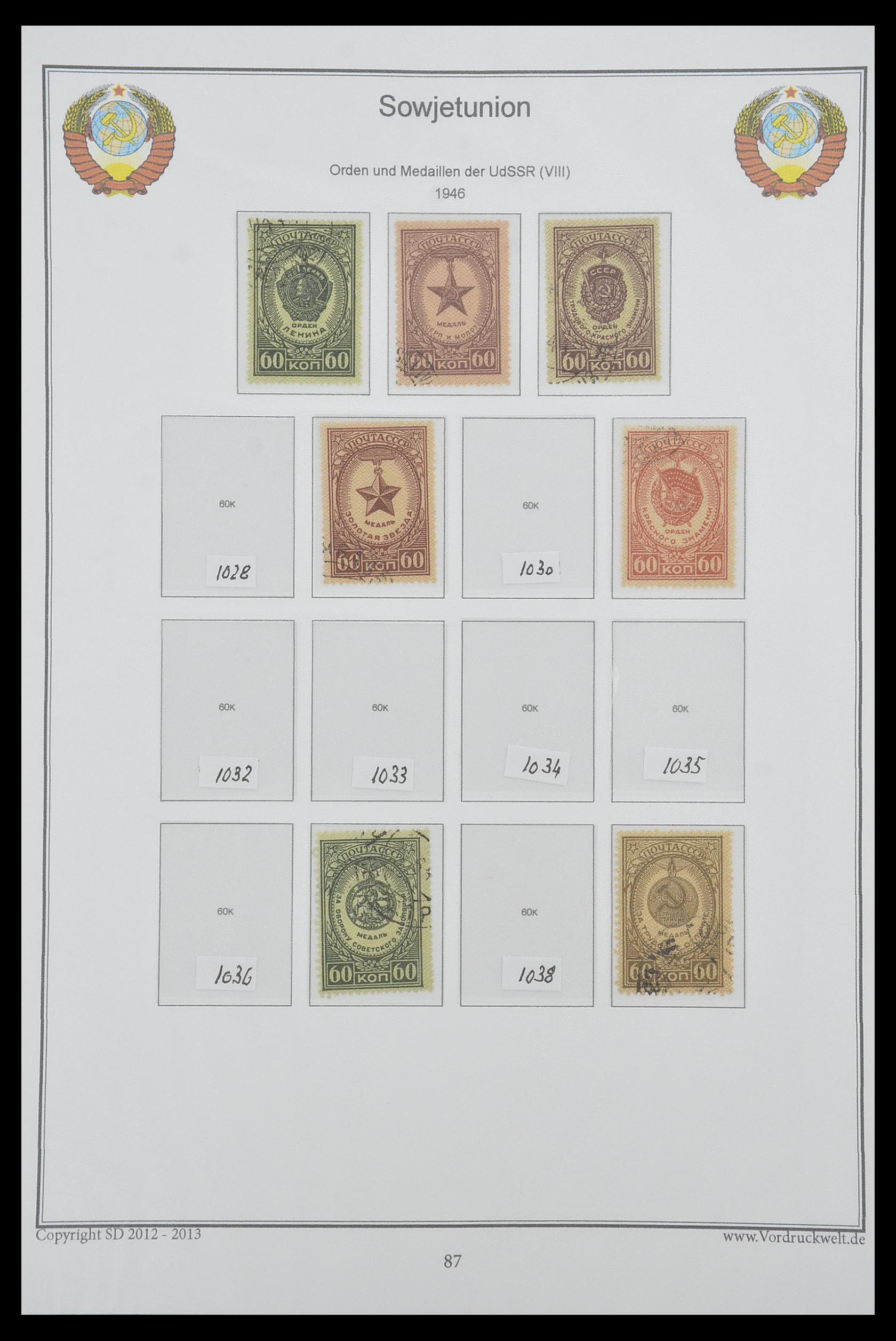 33974 101 - Stamp collection 33974 Russia 1858-1998.