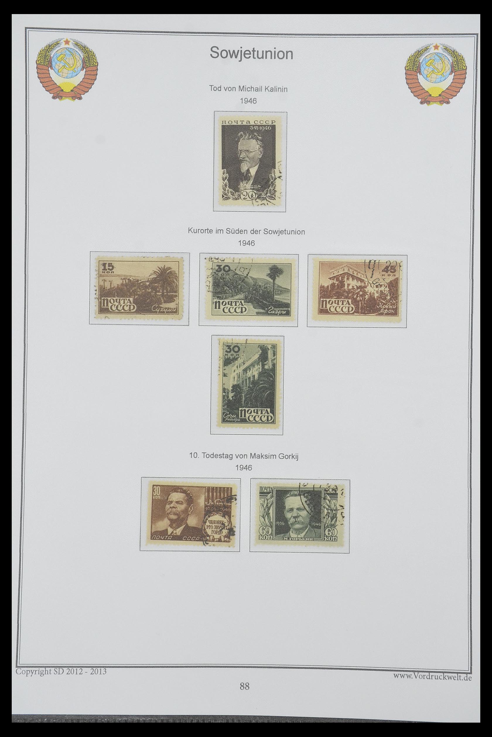33974 102 - Stamp collection 33974 Russia 1858-1998.