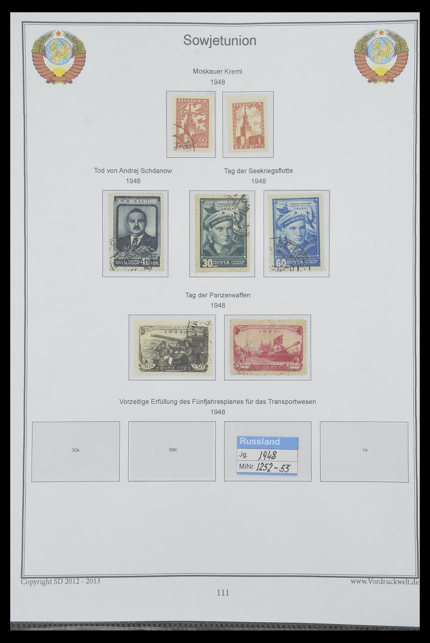 33974 121 - Stamp collection 33974 Russia 1858-1998.
